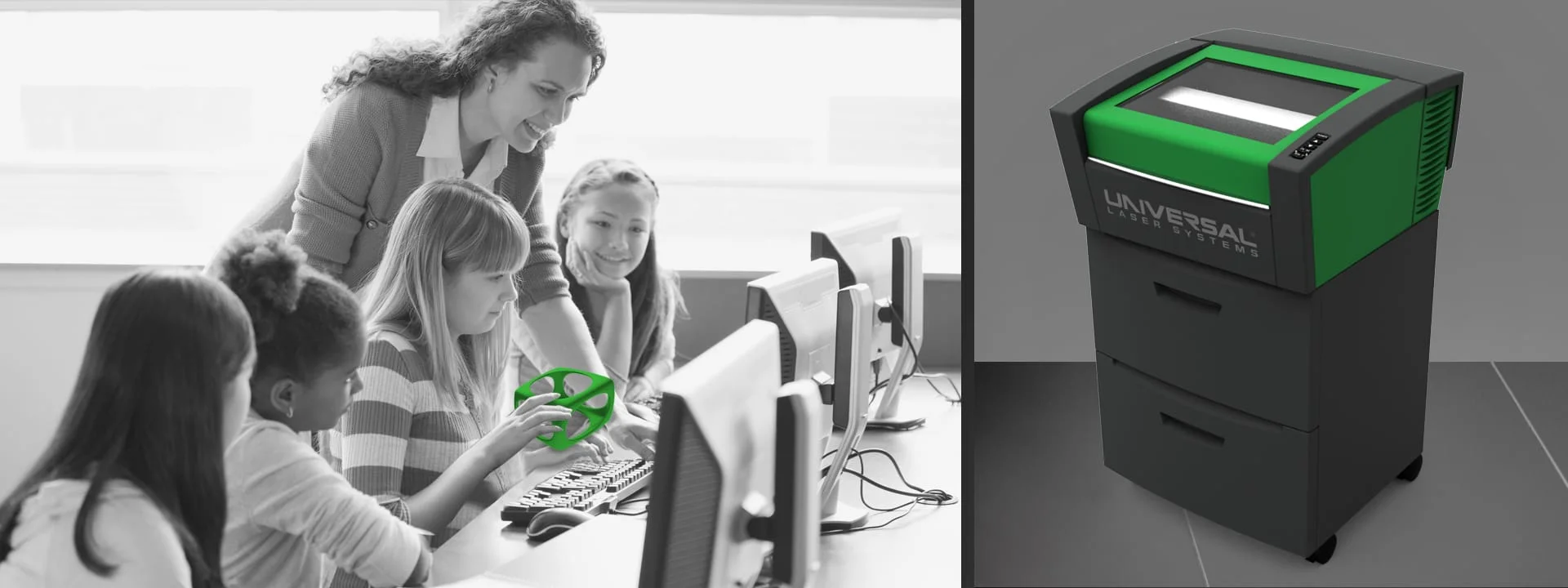 Laser cutting and engraving machines for education