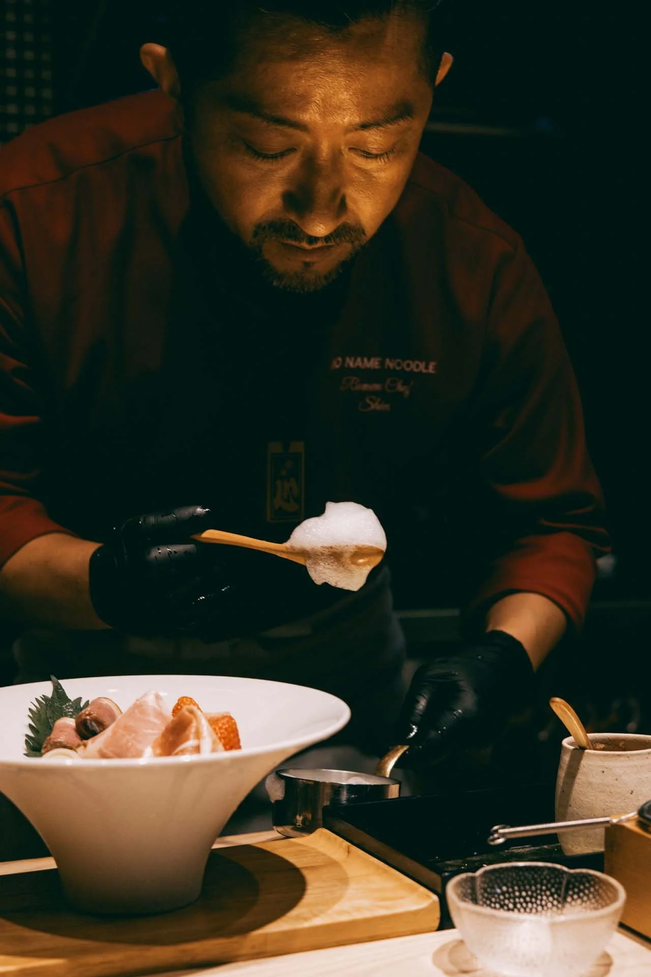 No Name Noodle ramen chef restaurant in Bangkok, Thailand

High end hospitality photography