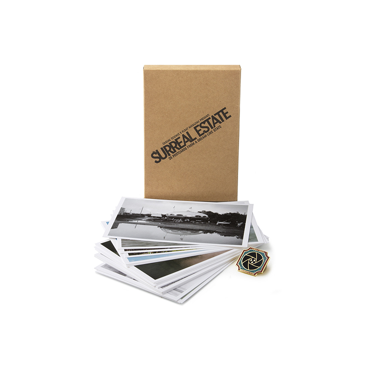 Surreal Estate Postcard Set + Enamel Pin  Publication