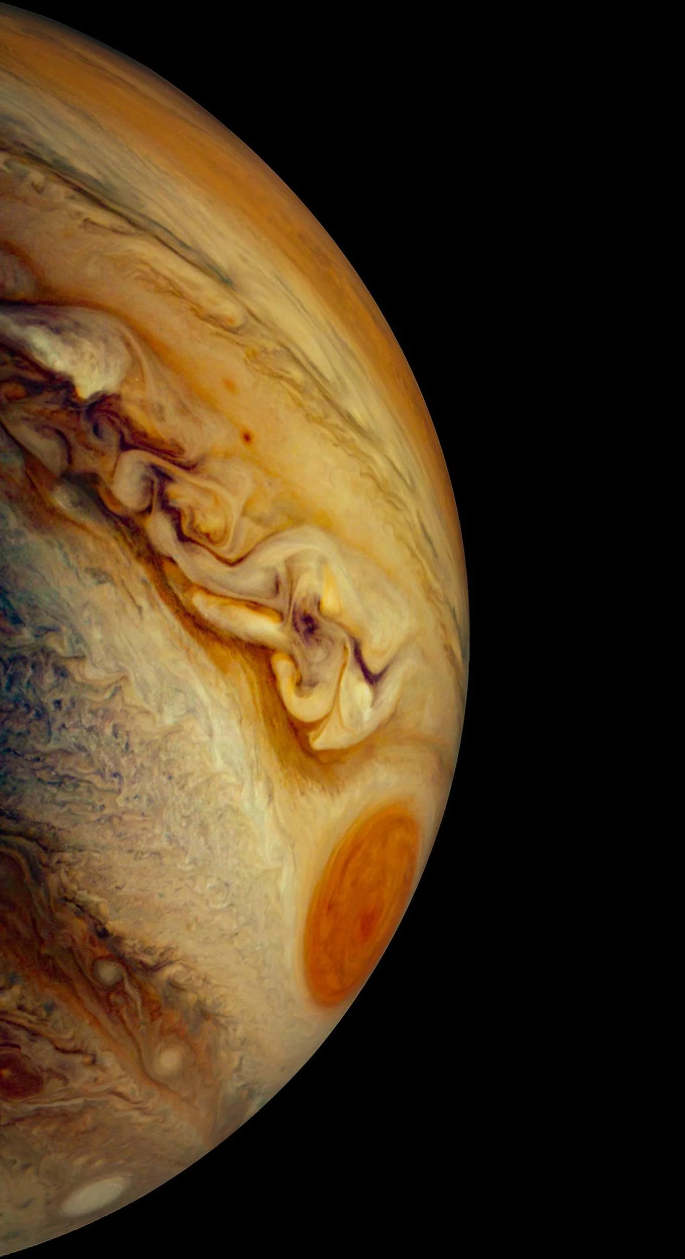  Source: NASA/JPL-Caltech/SwRI/MSSS, NASA Photojournal online archive. Image processing: Navaneeth Krishnan S (CC BY).  Photo ID: PIA24962 