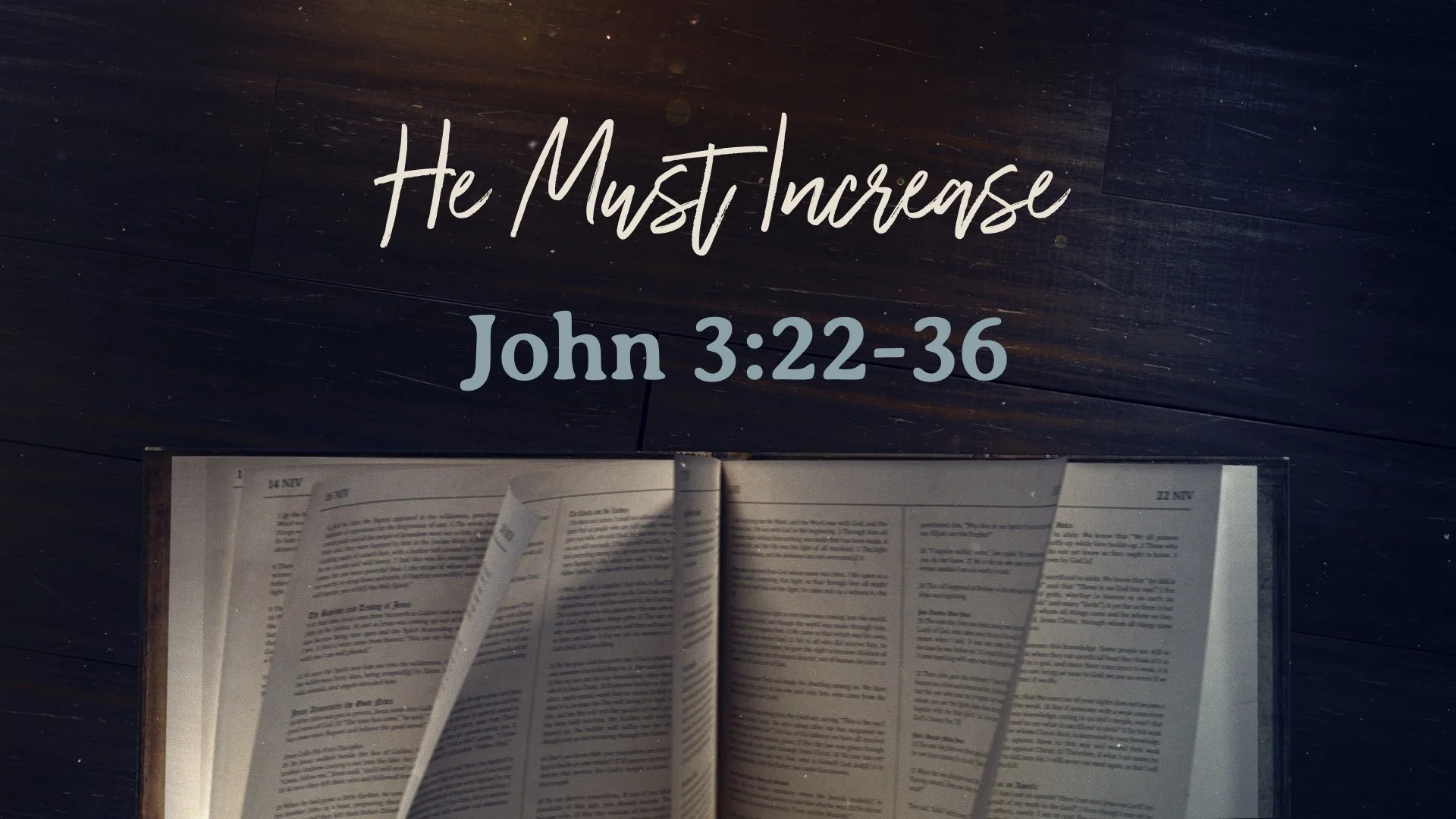 John 3:22-36-- What is the Meaning of Your Life?