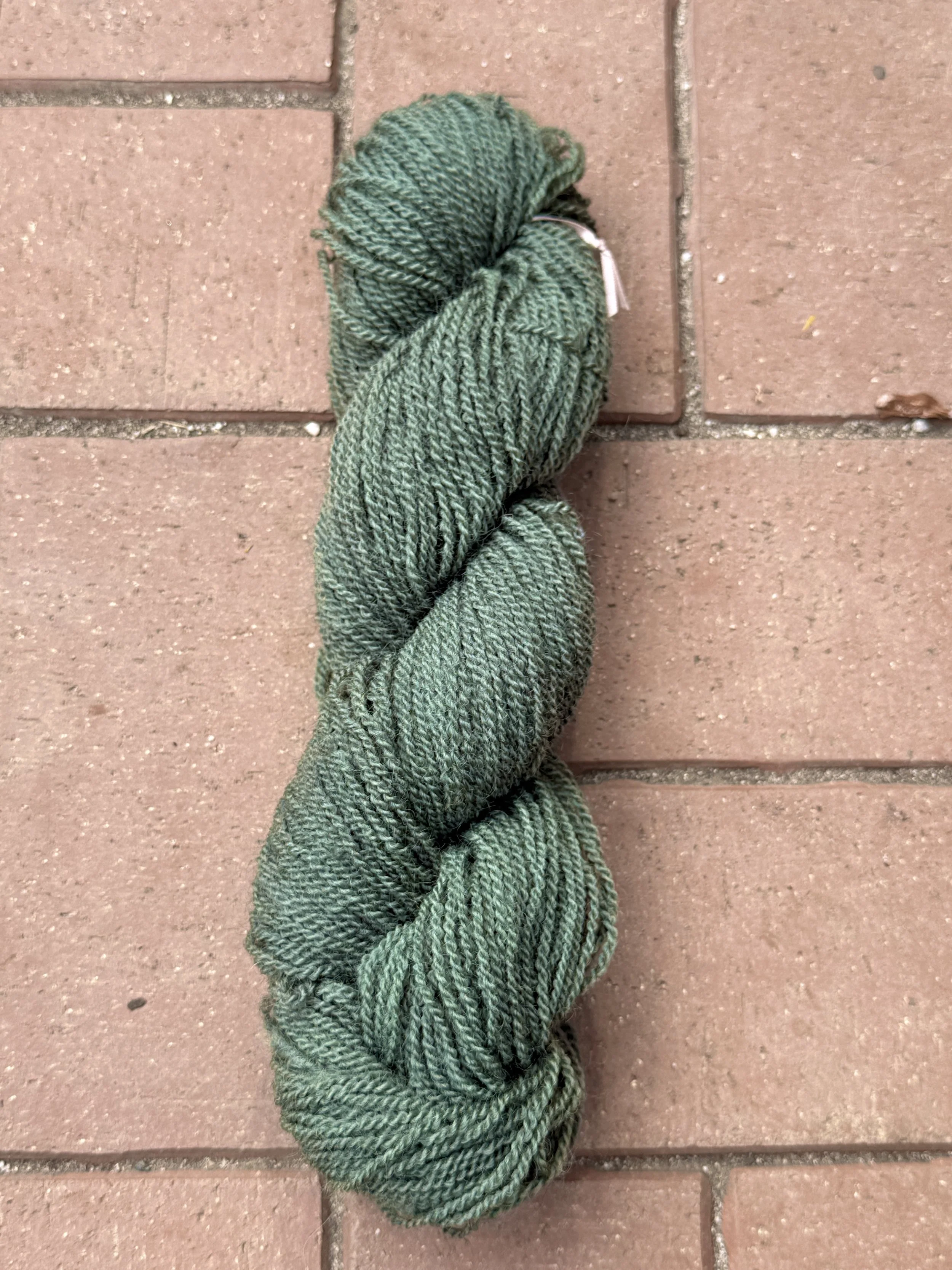 Blue Steel Border Leicester 2-Ply Light Worsted Yarn