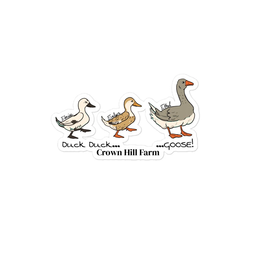 Limited Edition Duck Duck Goose Stickers — Crown Hill Farm