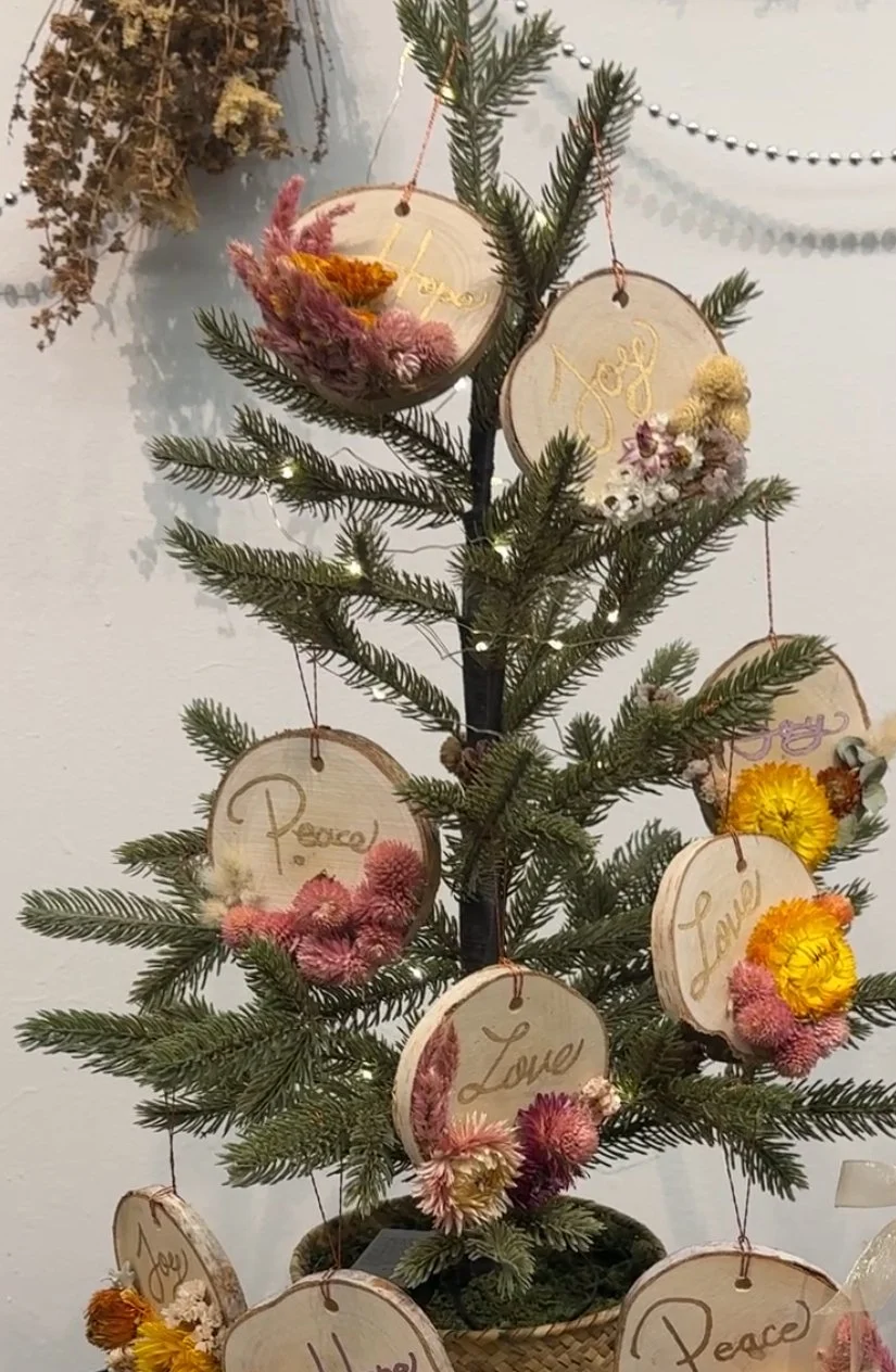 Crown Hill Farm Dried Flower Blessing Ornament
