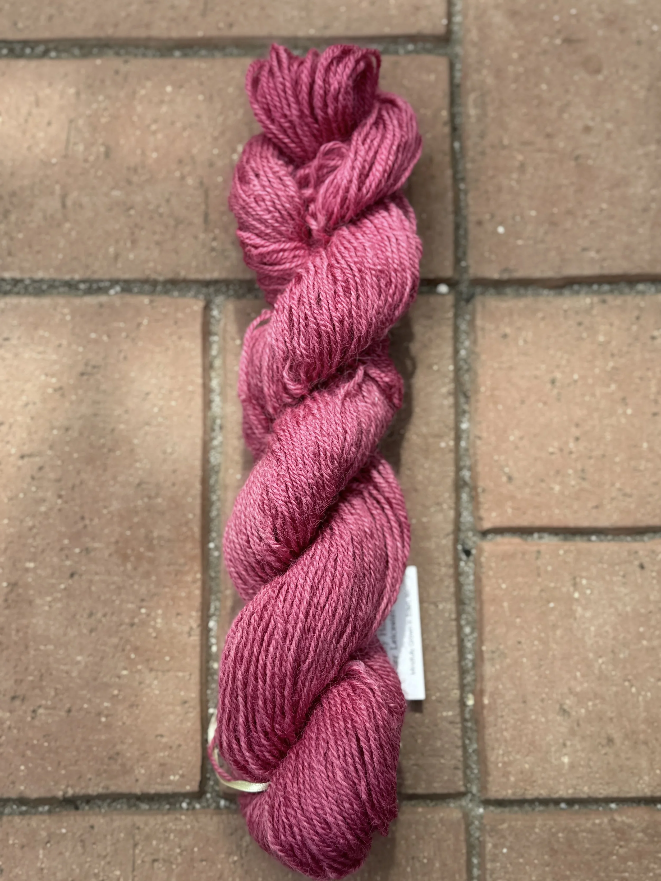 Strawberry Wine Border Leicester 3-ply DK Yarn