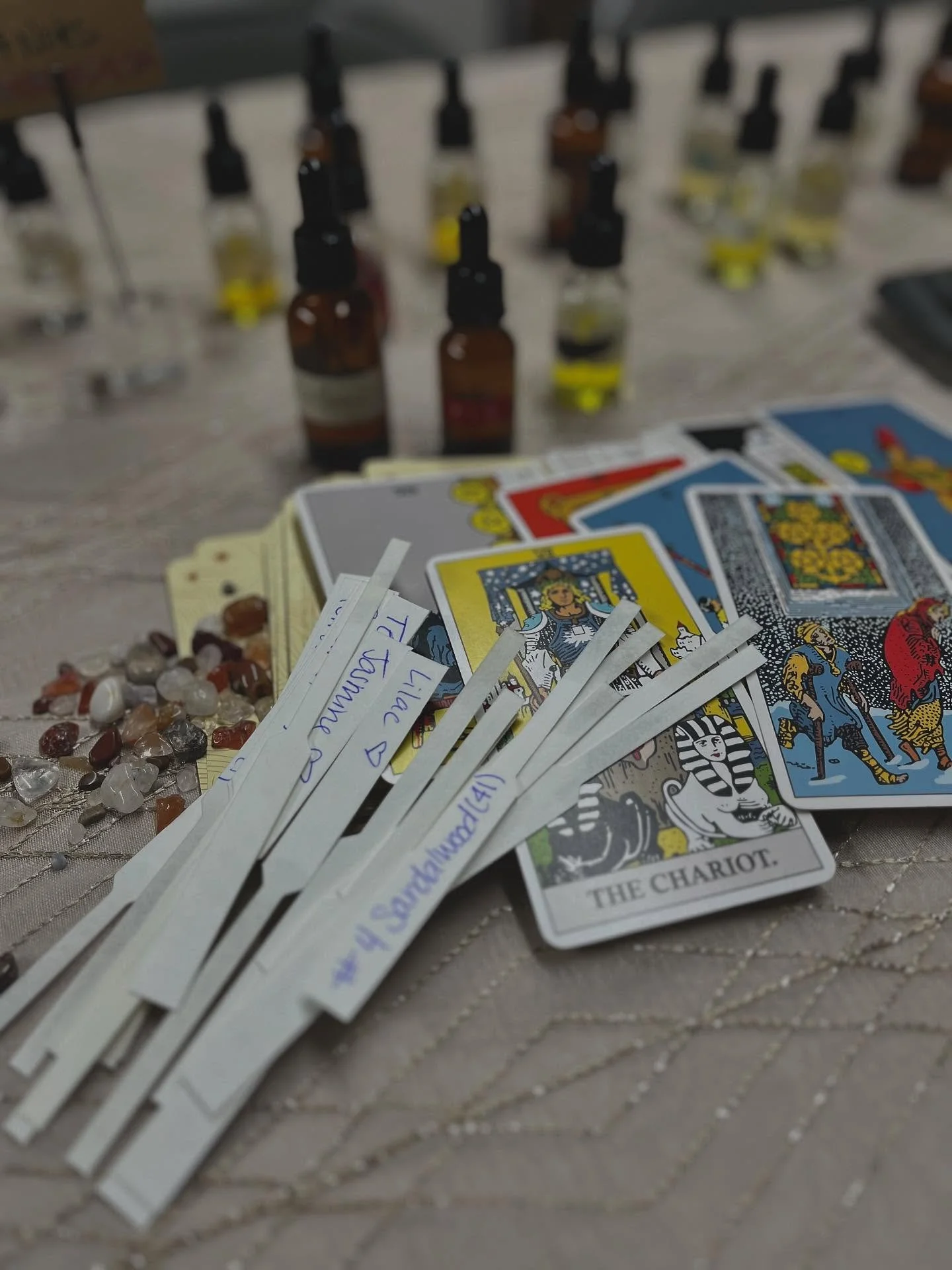 Perfume + Tarot Workshop - my new favorite workshop.

Thank you to everyone that came out tonight - I had a great time. 

🌿🗡️🏆⭐️🪄🌿