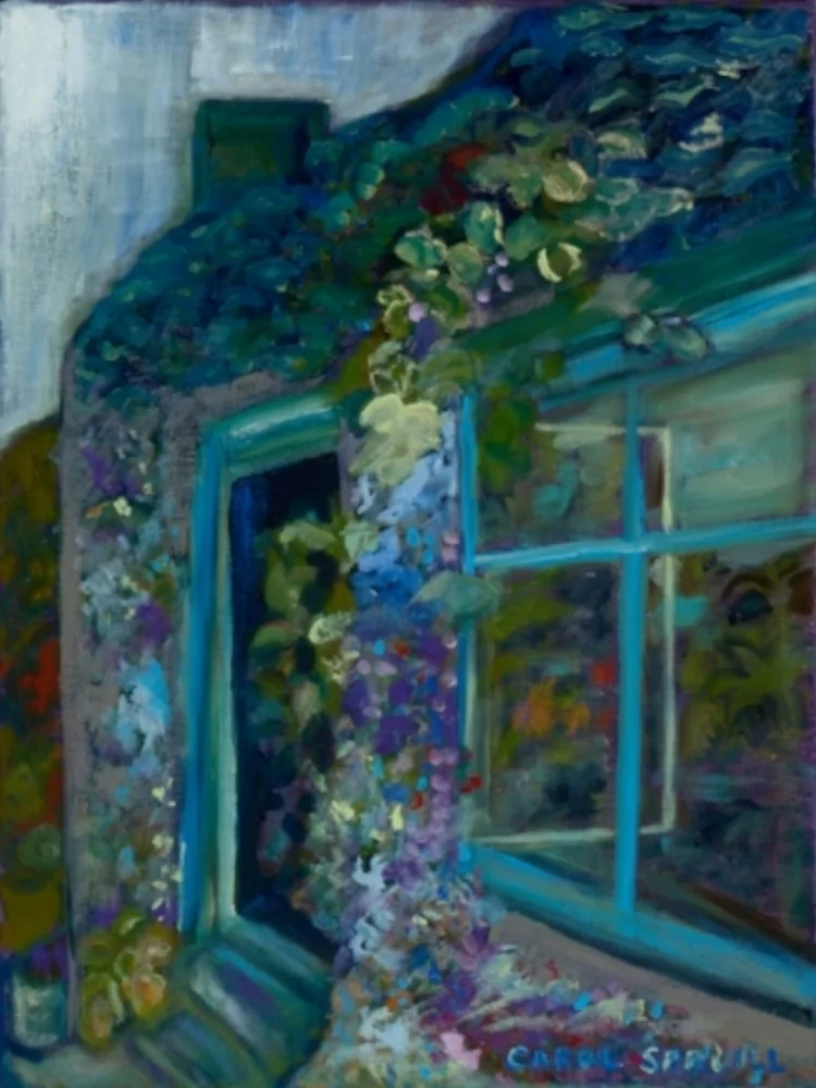 "Irish Greenhouse," 12 x 16, Oil on canvas (2016)