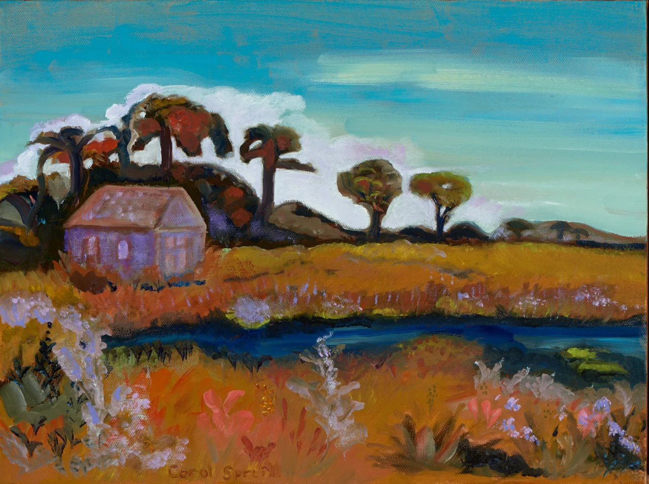 Interpretation of a photo taken by Charlotte artist Libby Smart and used for her students to paint.