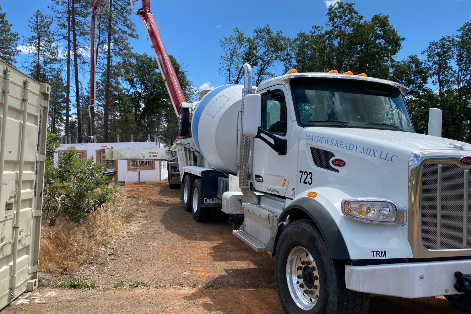 mathews readymix truck at a project site laying cement for a private home.v2.jpg