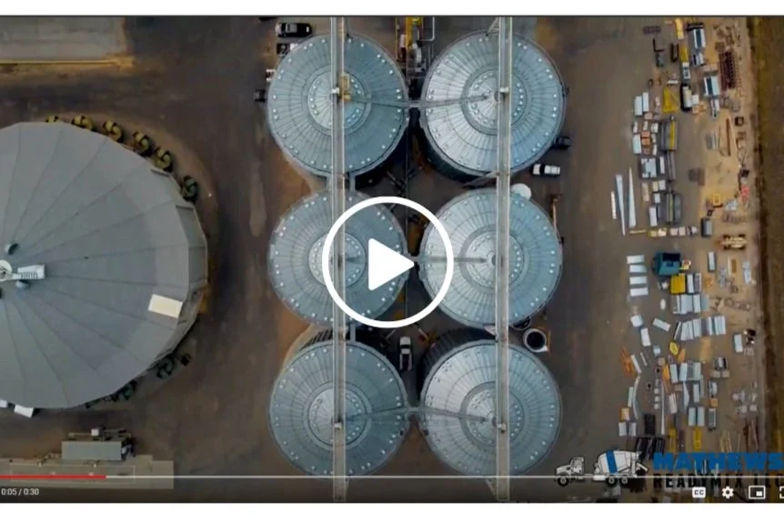 Video: Mathews Readymix Works on Large-scale Rice Silos