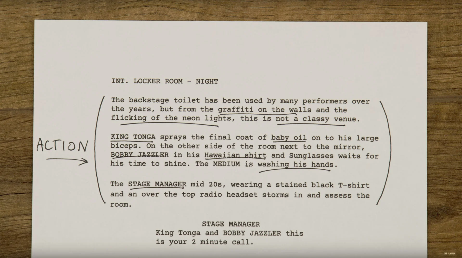 Screenplay Action