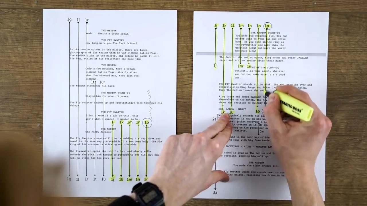 Pre-lining a script.jpg