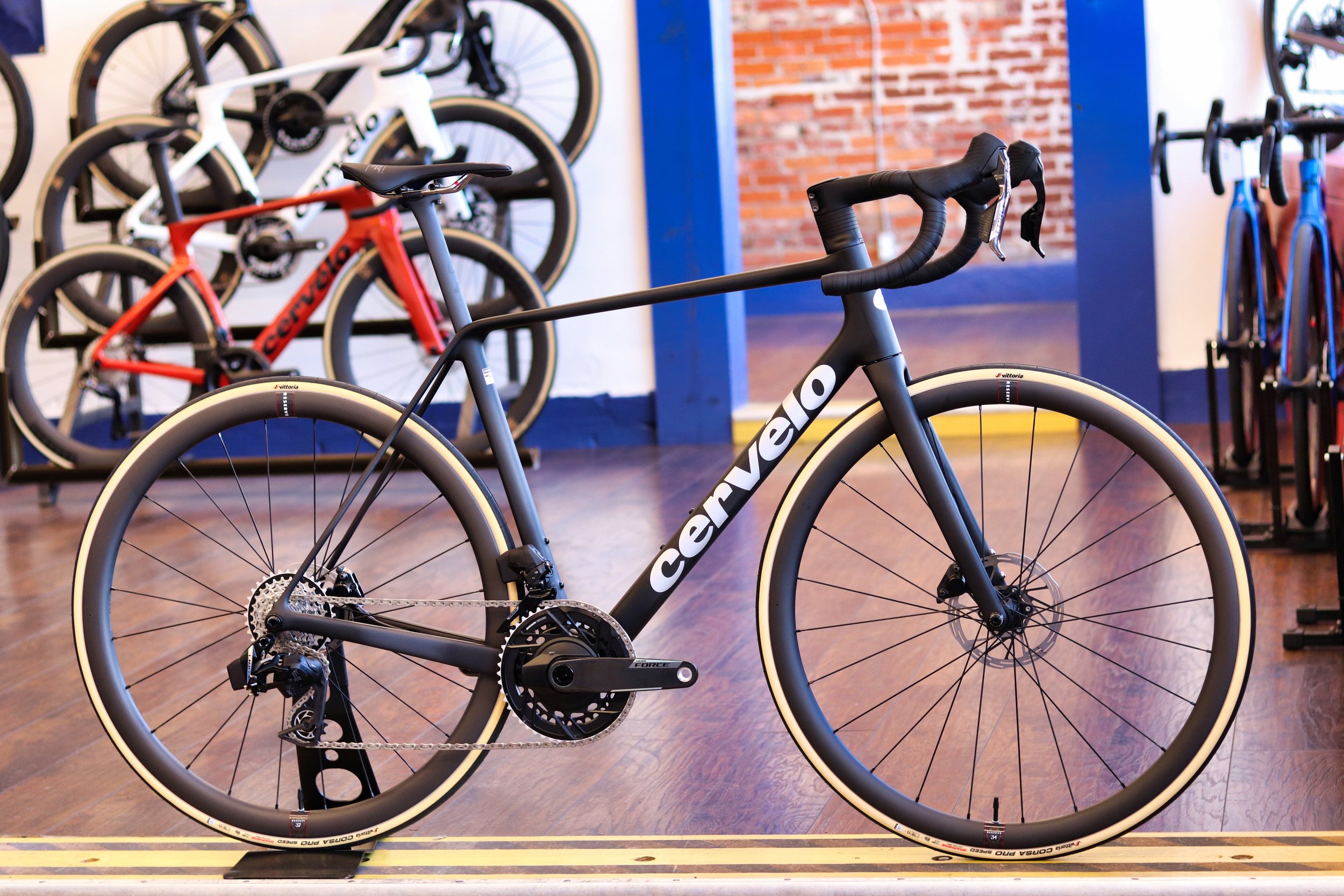 Cervelo R5 Force AXS Black Silver Grey Five Black Road Bike