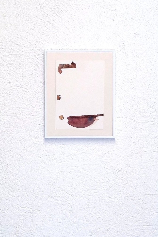   Coffee variations, 2015, 24x17cm, coffee and watercolours on paper.   
