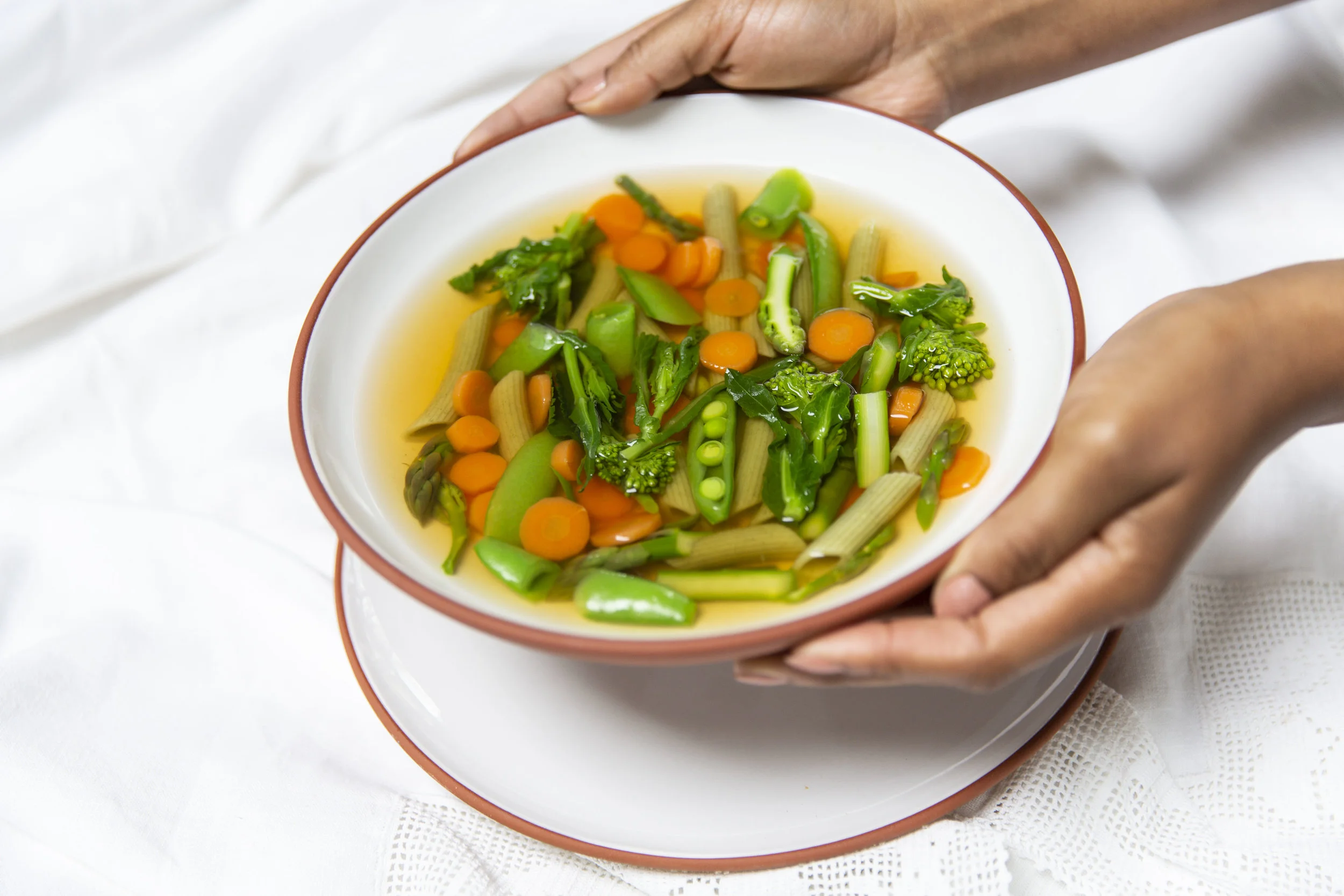 Scrappy Vegetable Stock and Noodle Soup — Blue Evolution