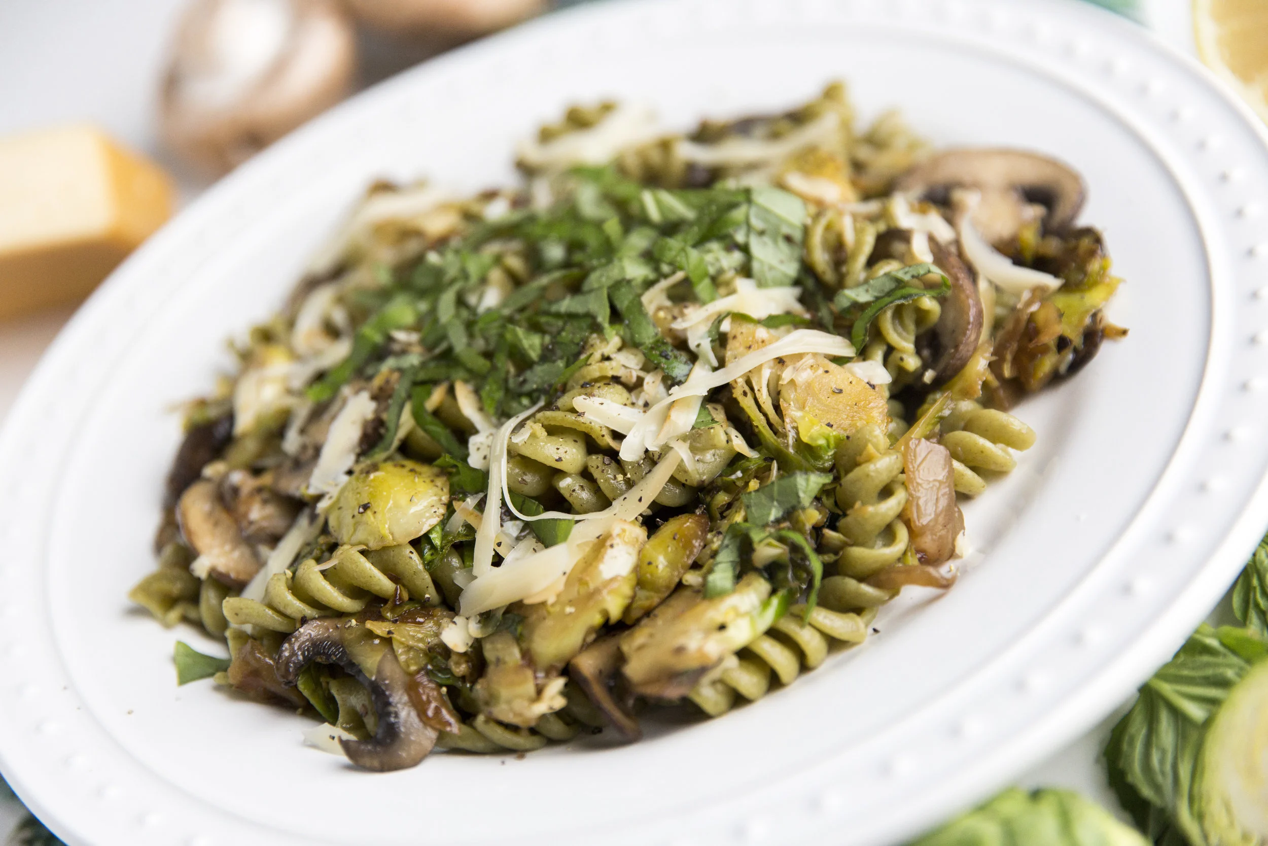 Brussels Sprouts and Gruyere Rotini