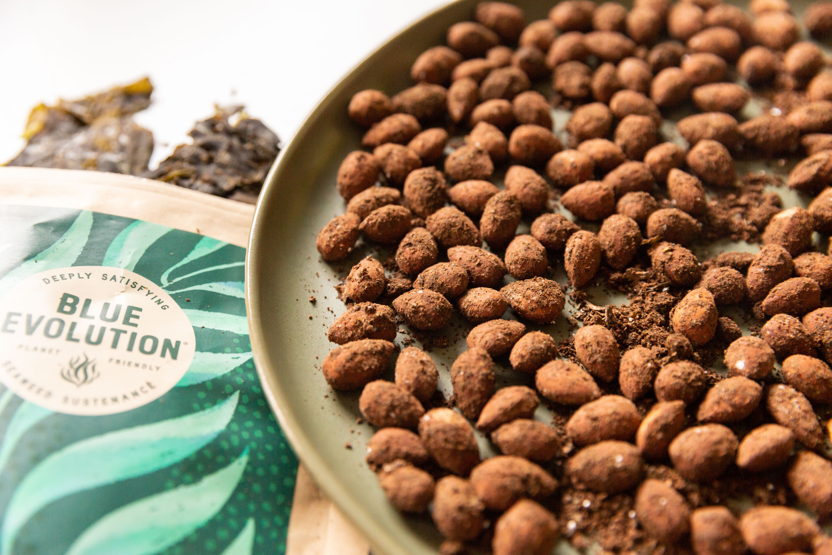 Kelp and Cocoa Dusted Almonds