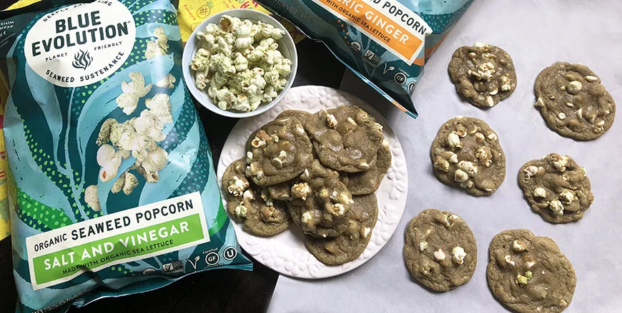 Matcha Popcorn Green Tea Cookies