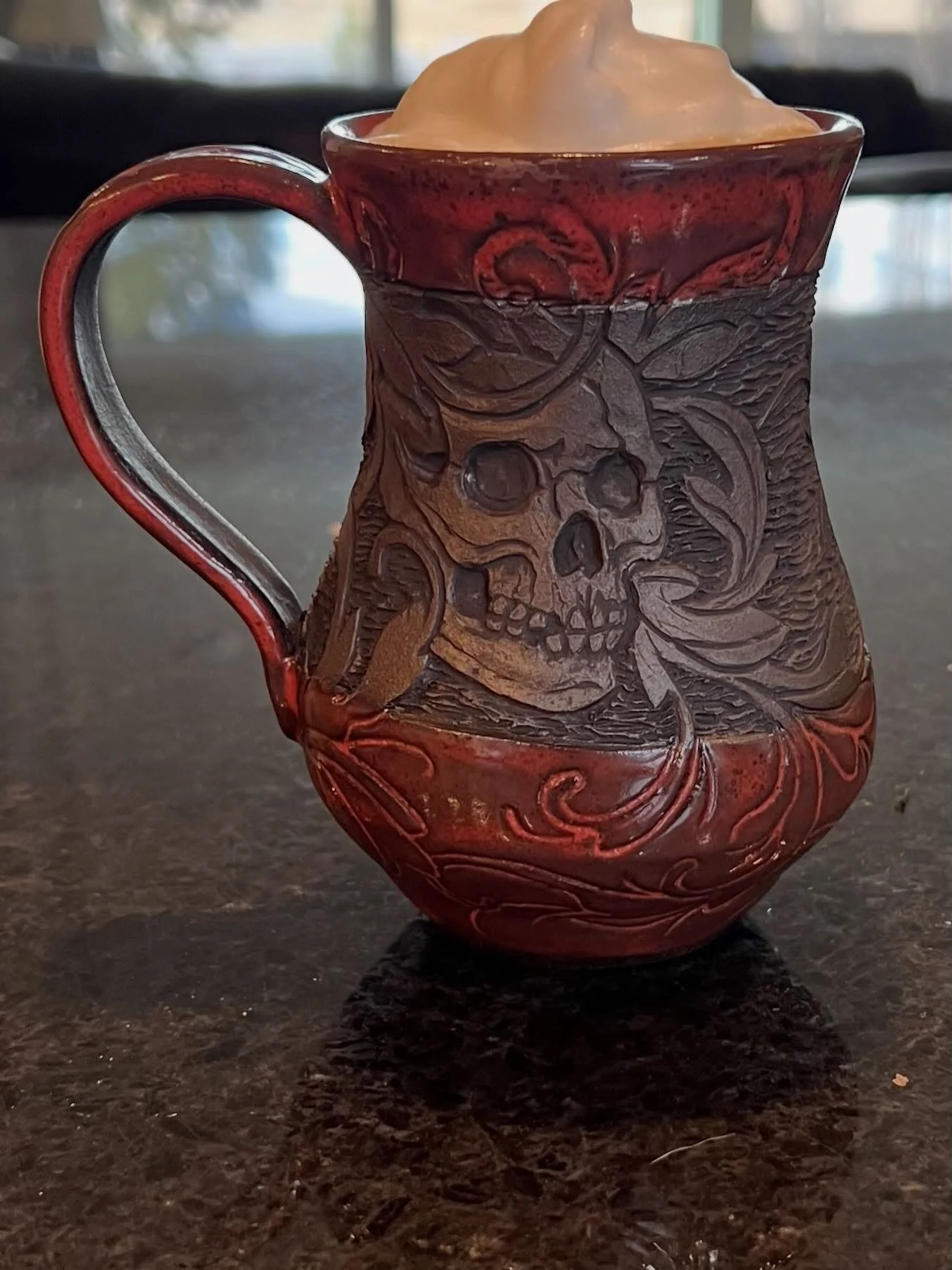 I forget to post my other art so I think for a change, here&rsquo;s a really fun mug I made inspired by @n8fitness 

 Thanks for being an amazing human and incredible fitness coach and friend. 

Also, thanks @kaleb.romano and @theshopartandceramics f