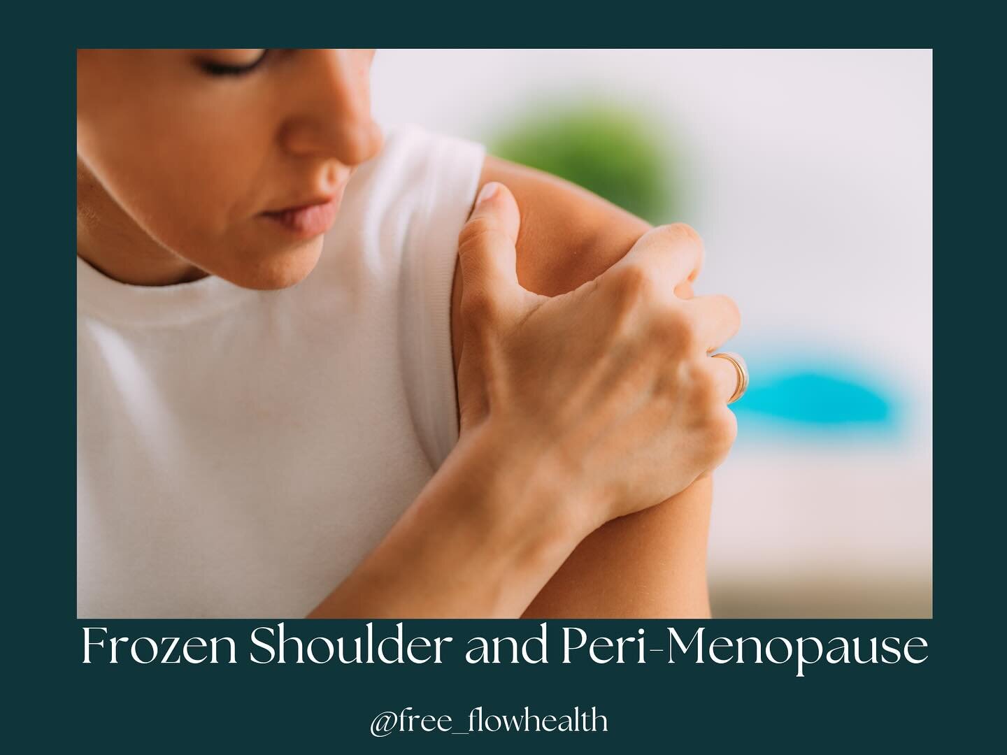 🌺Unveiling the Connection: Frozen Shoulder &amp; Peri-Menopause 🌿⁣

Let&rsquo;s dive into an unexpected duo that many women face: frozen shoulder and peri-menopause. While these may seem worlds apart, they&rsquo;re often intertwined in a dance of h