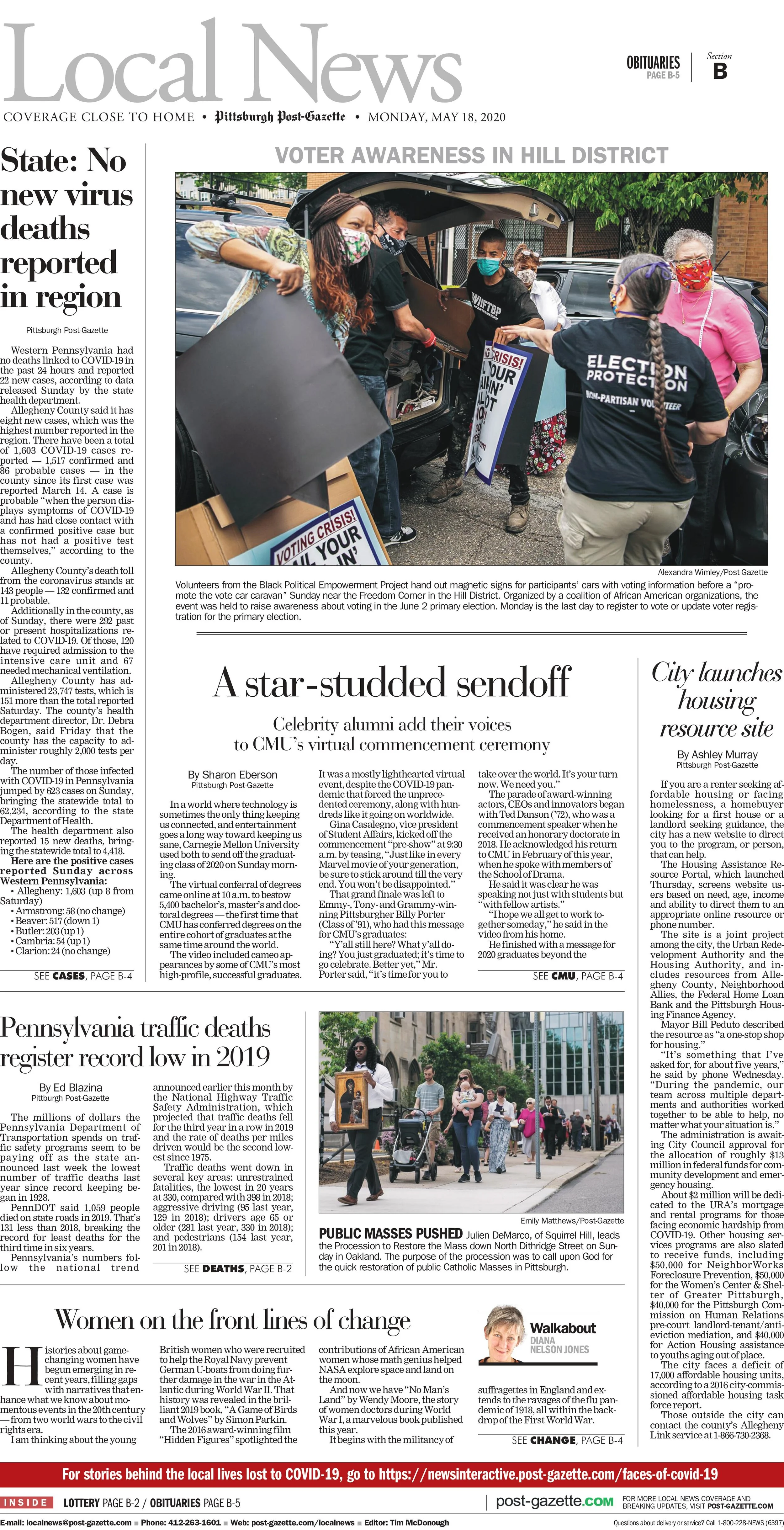 Post-Gazette Cover: Voter Awareness
