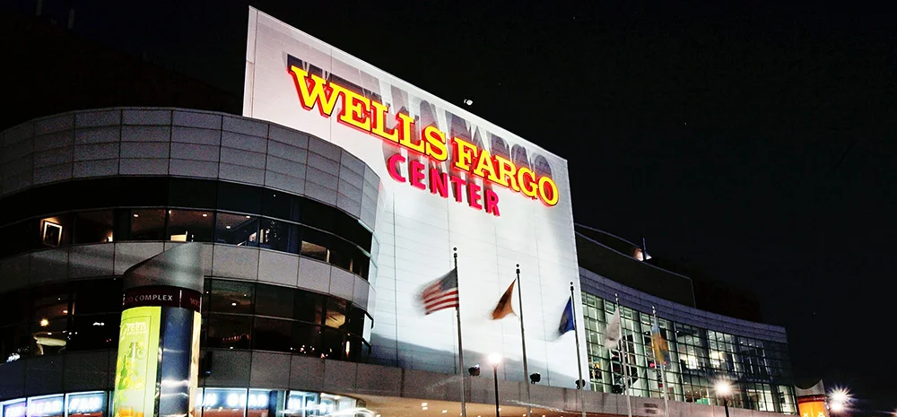 The Wells Fargo Center is home of the 76ers and the Flyers and was named for ICE collaborator and financier Wells Fargo.