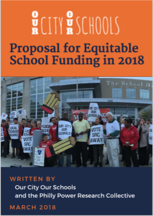  In collaboration with Our City, Our Schools, we took a deep look at the way schools in Philadelphia are funded and proposed alternative ways of making public education more equitable. 