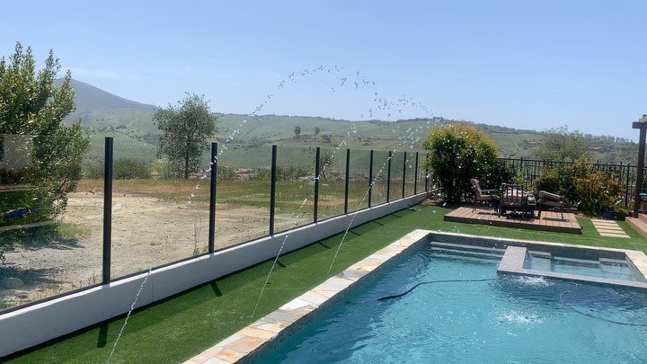 Gorgeous new pool construction! Backyard oasis 🏊🏼&zwj;♀️ #nofilterneeded #sandiego#newpool#newconstruction#paradisecustompools#summerready☀️