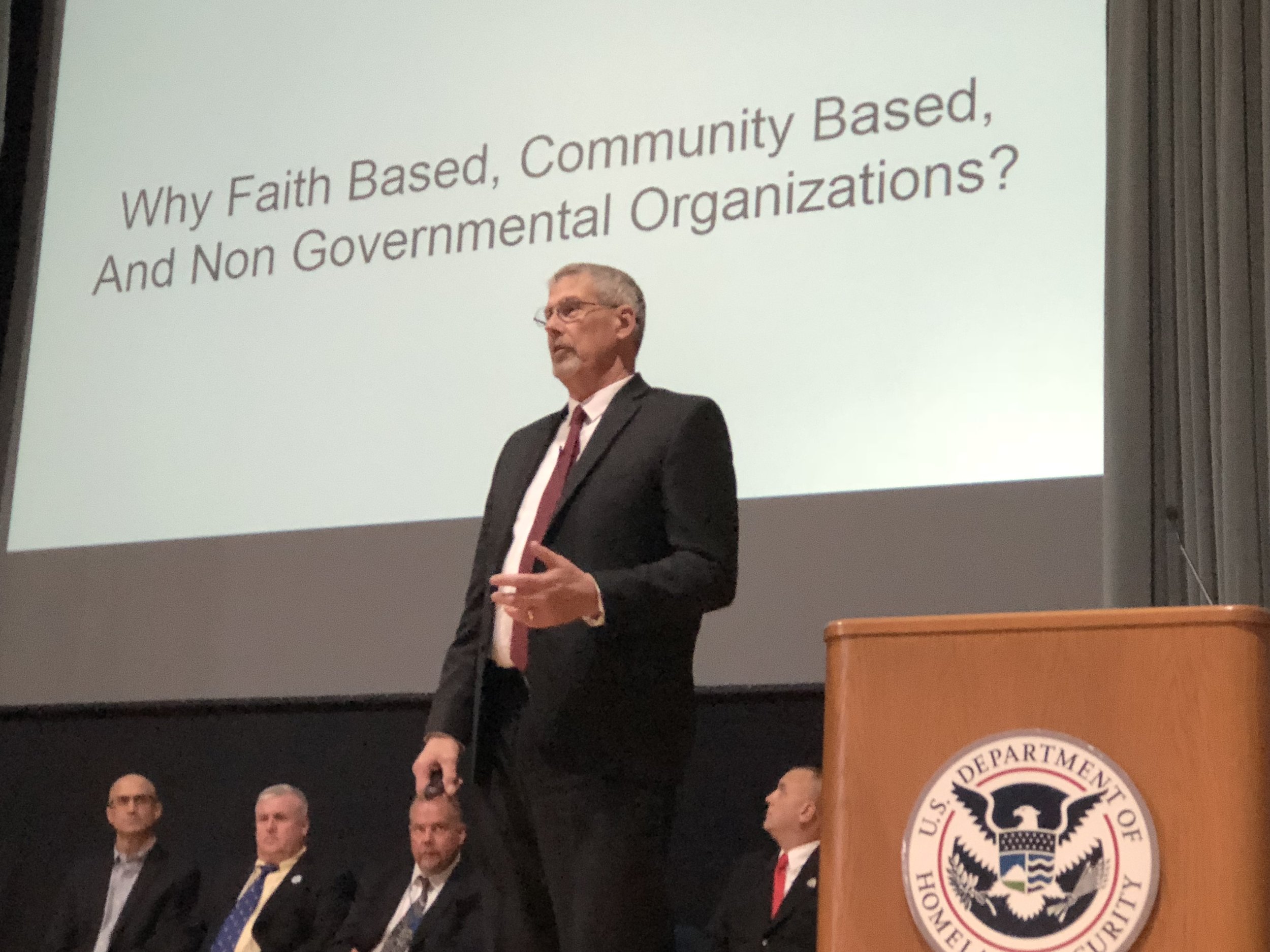 Jim speaking at FEMA's EMI