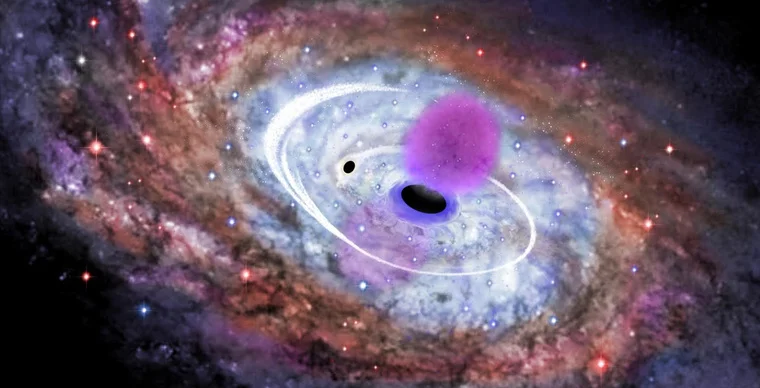Image from a press release Dr. Holley-Bockelmann and Vanderbilt University put out on Milky Way's supermassive black hole.