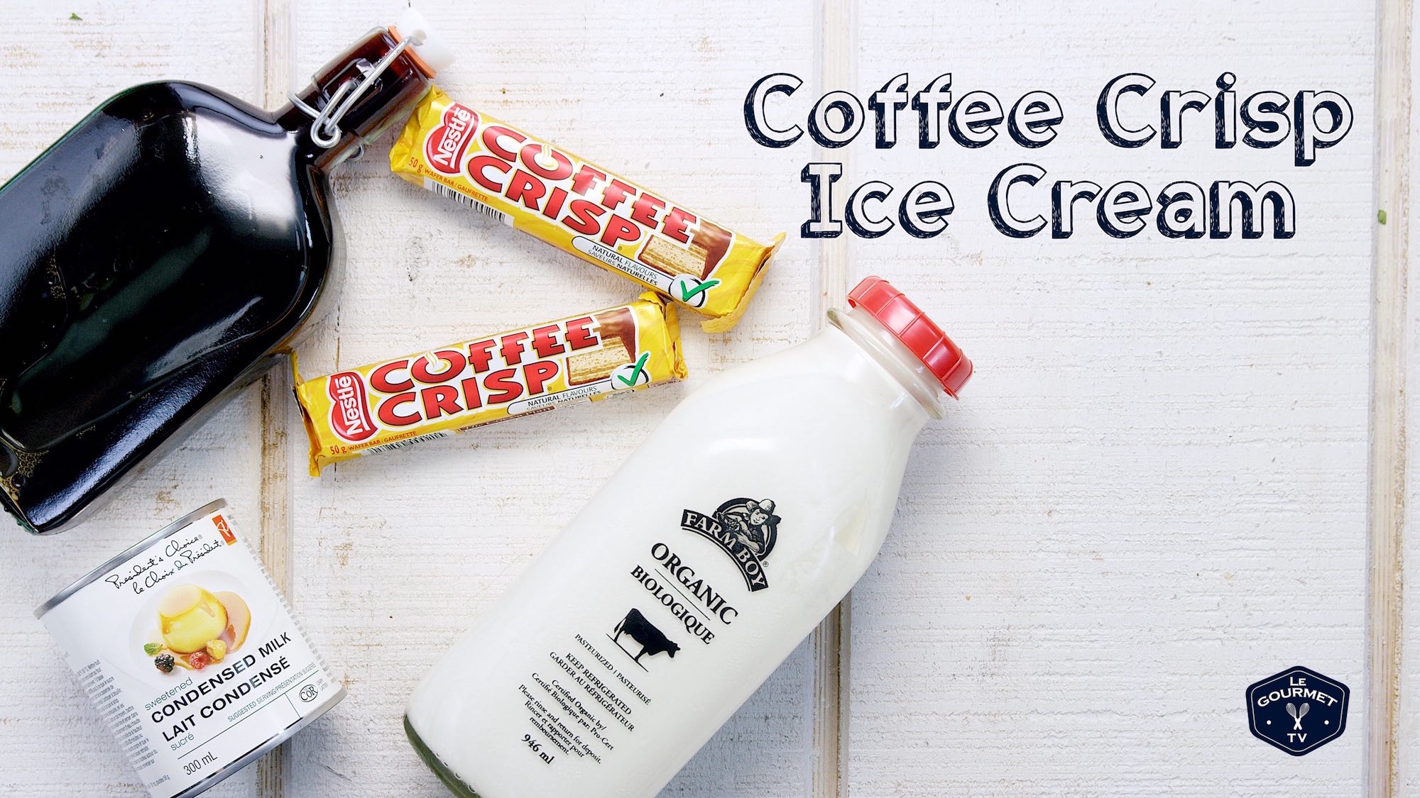 Coffee Crisp NoChurn Ice Cream — Glen & Friends Cooking