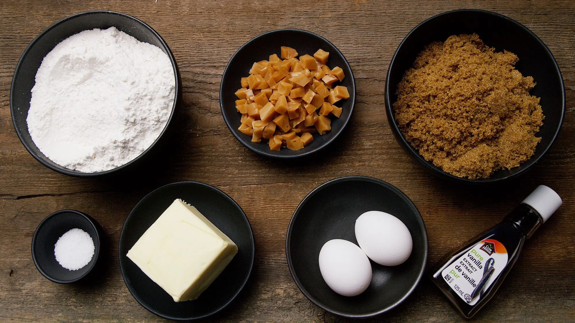Simple ingredients, and if you can't get Mackintosh's toffee bits, you could use Skor or any other toffee.