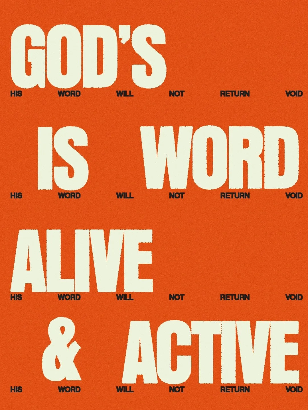 God&rsquo;s word is ALIVE &amp; ACTIVE! Let&rsquo;s spend time in the Word today knowing His words are true!