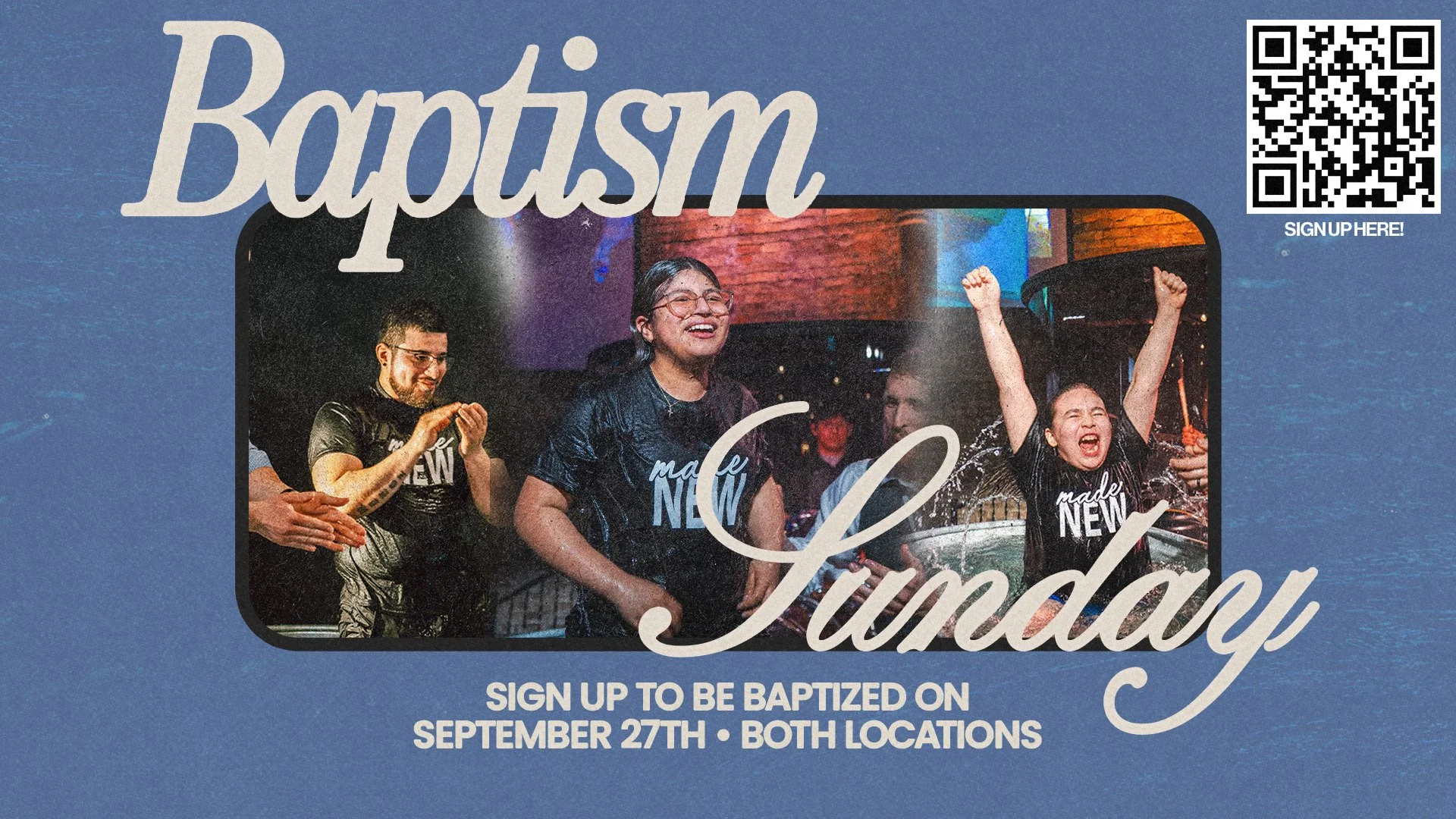 Baptisms on Sunday
