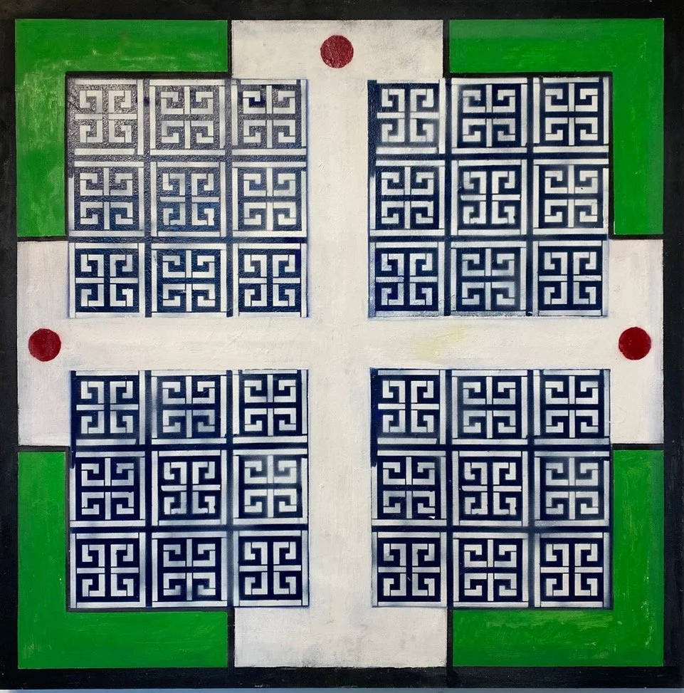 sold 2998 48" x 48" Oil/Paper 2022