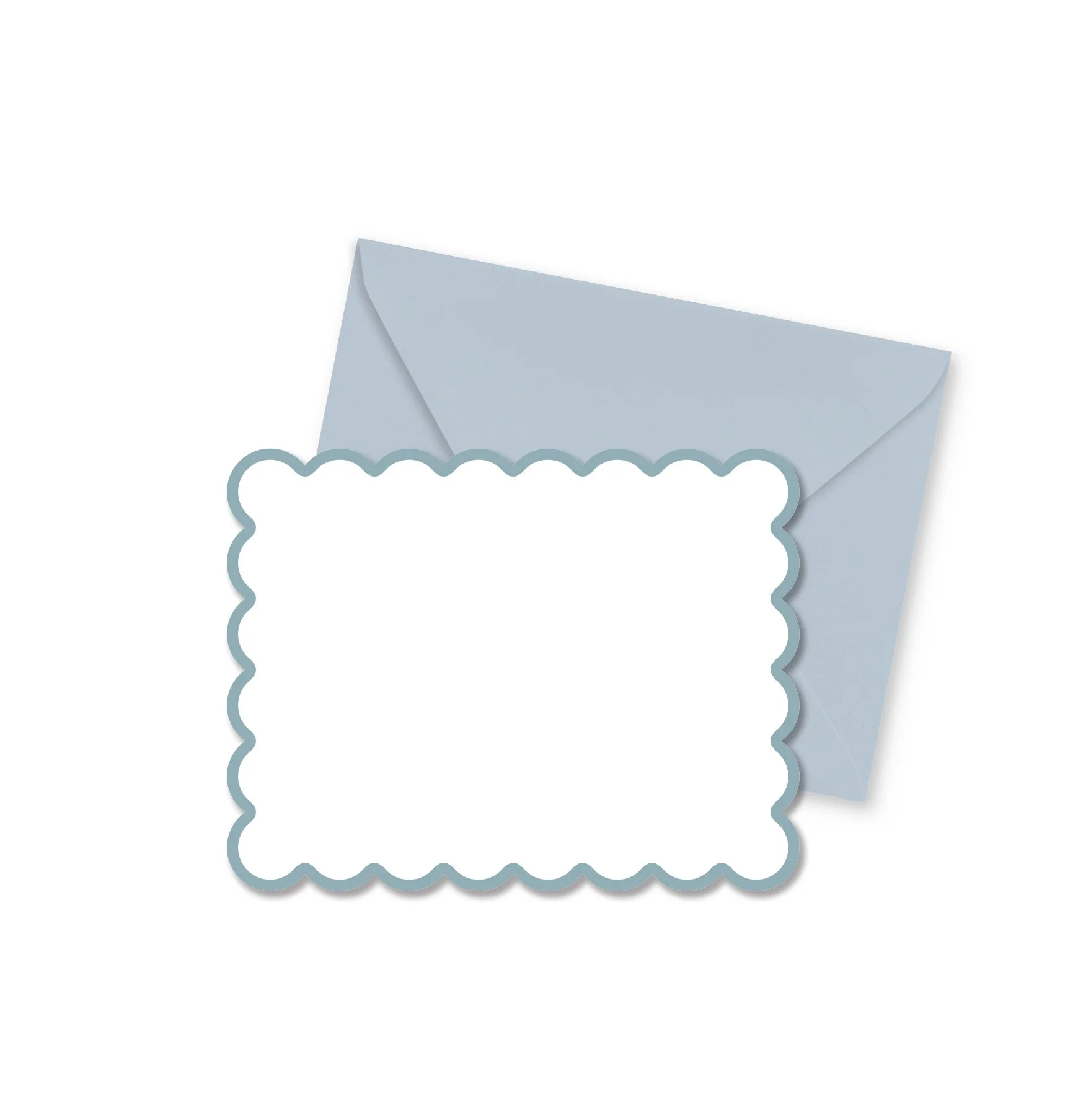 Scallop Blue Notecard Set