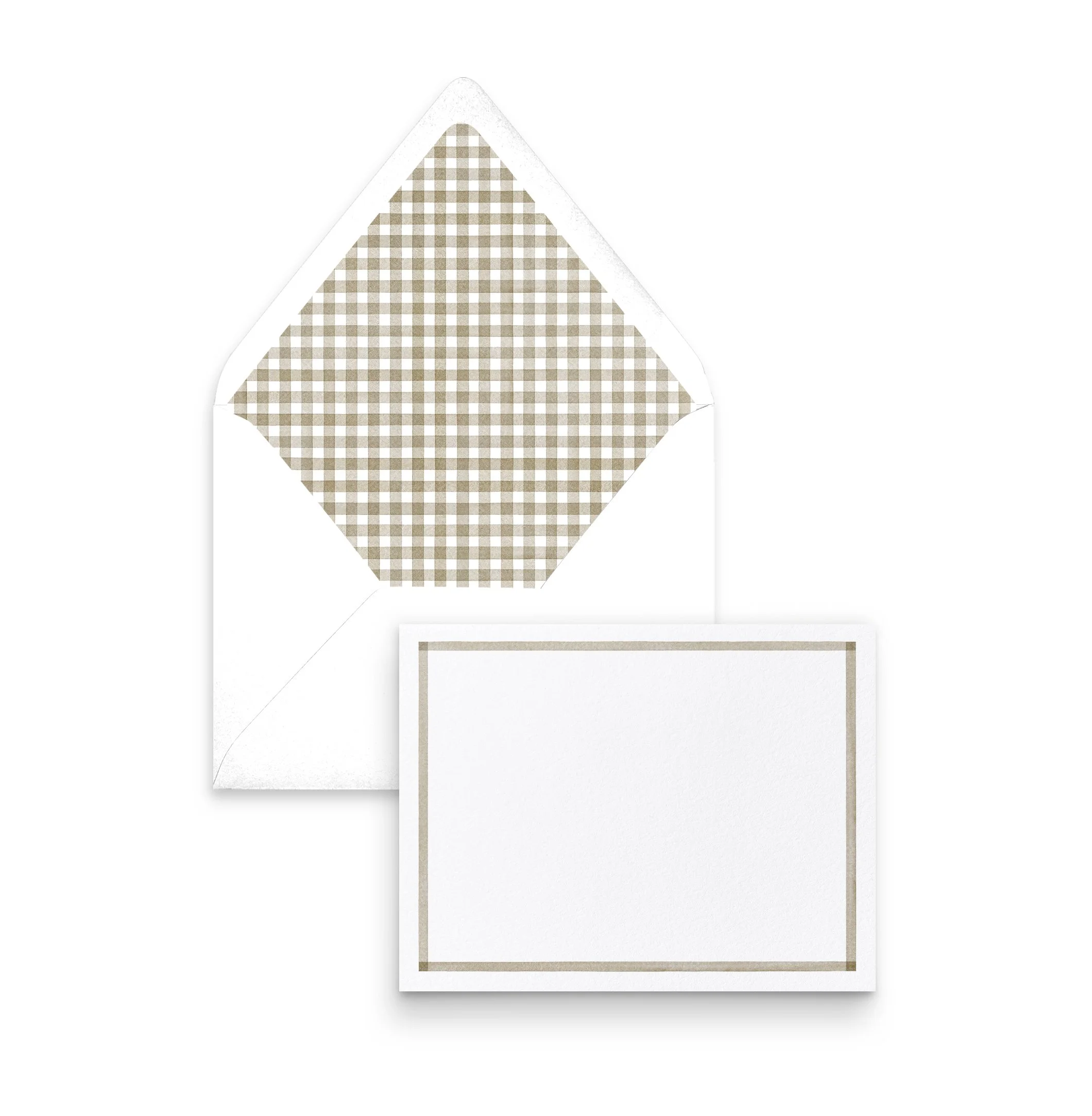 Neutral Gingham Luxe Stationery Set