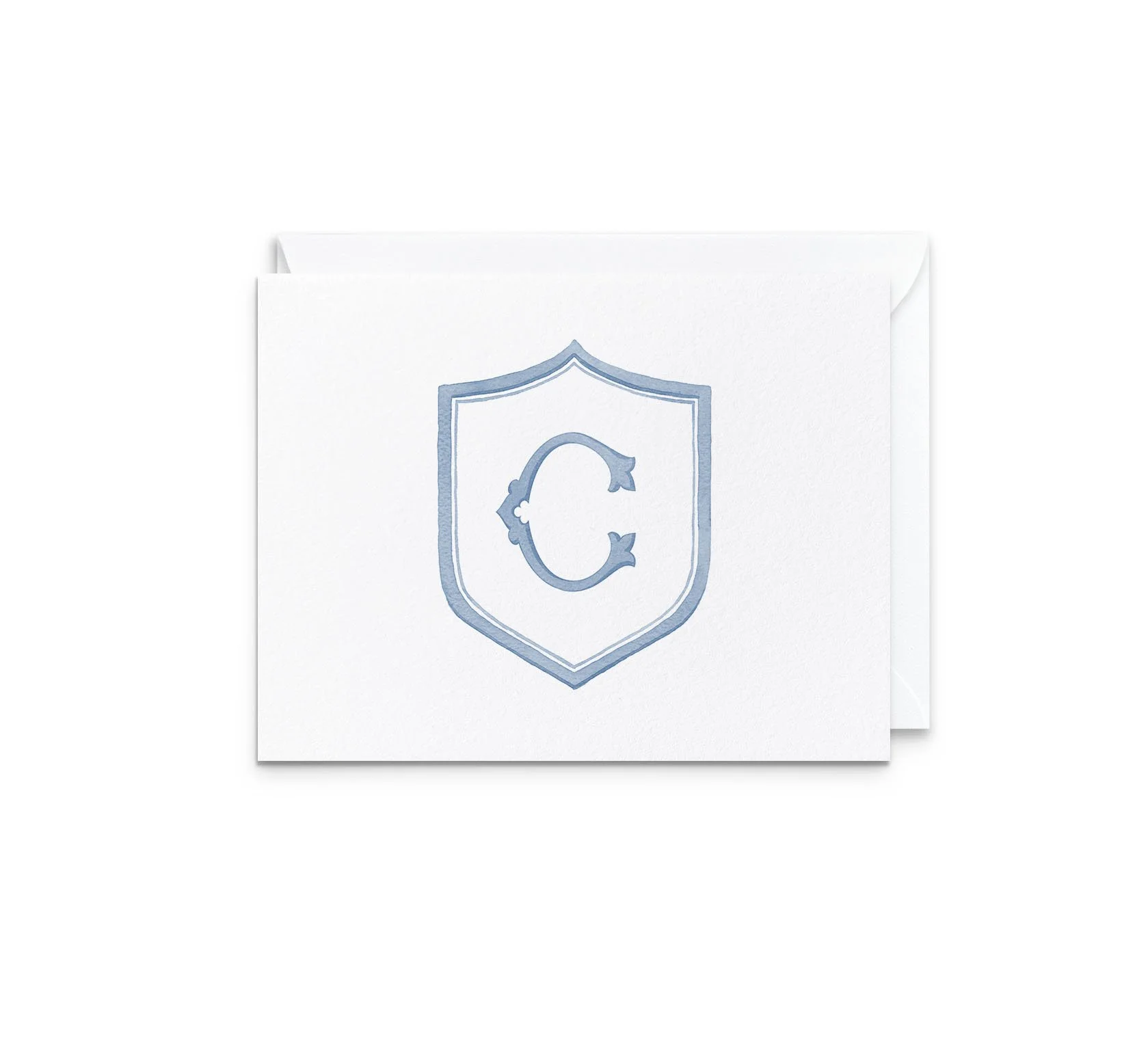 Initial Notecard Set in Blue