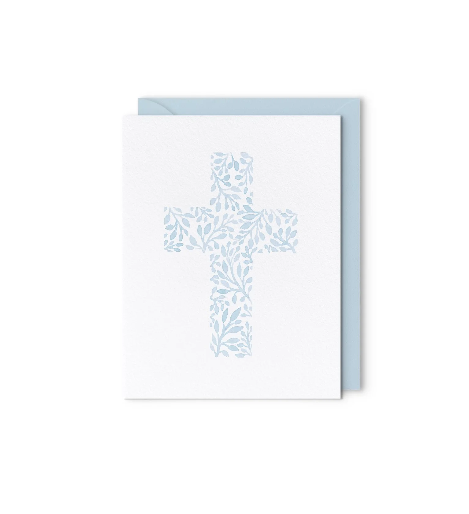 Blue Watercolor Cross Notecard Set