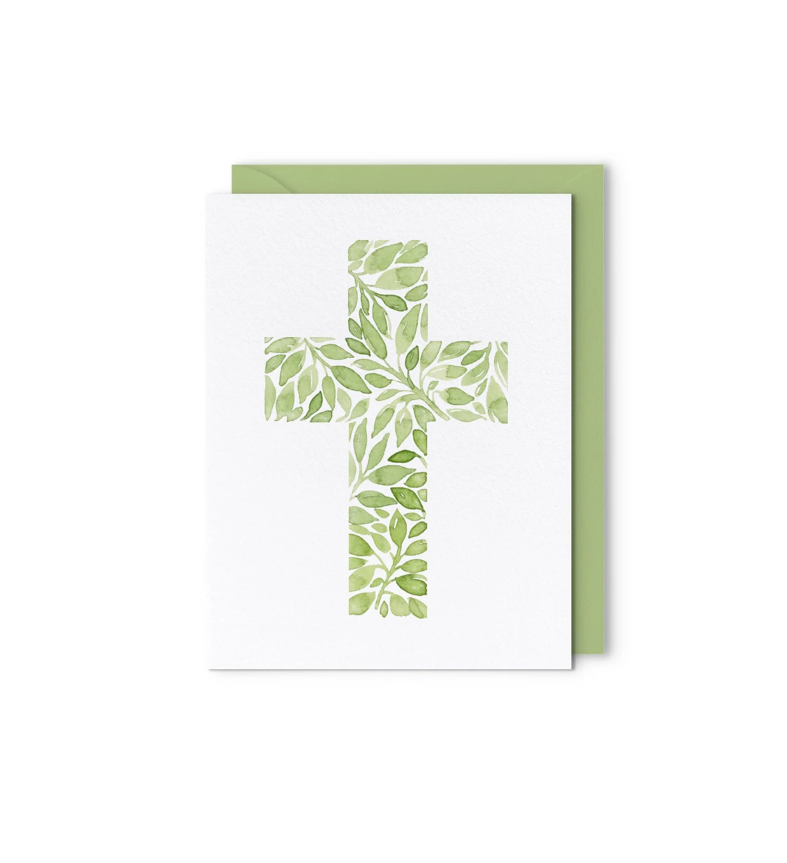 Green Cross Notecard Set
