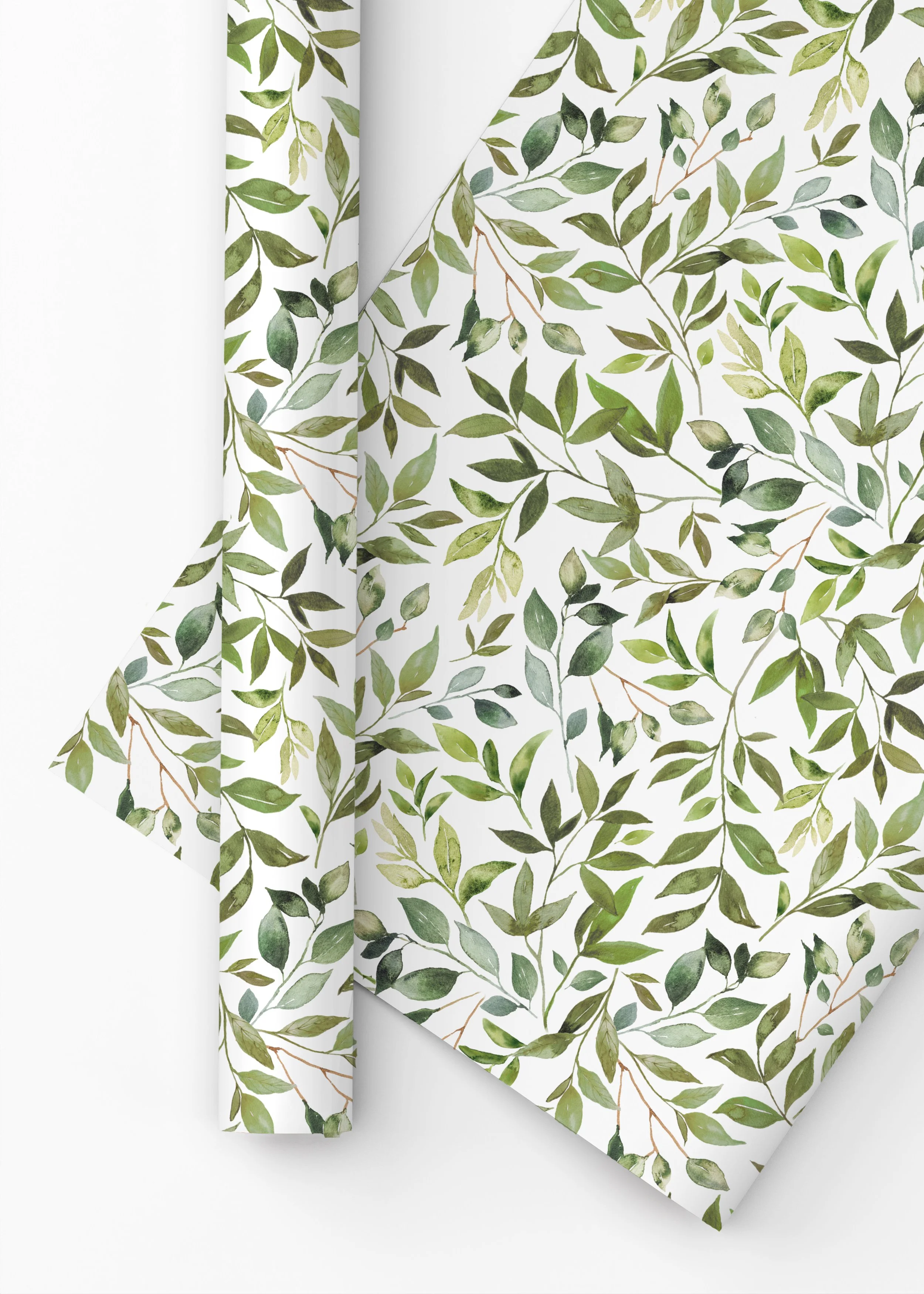 Green Vine Gift Wrap Sheets