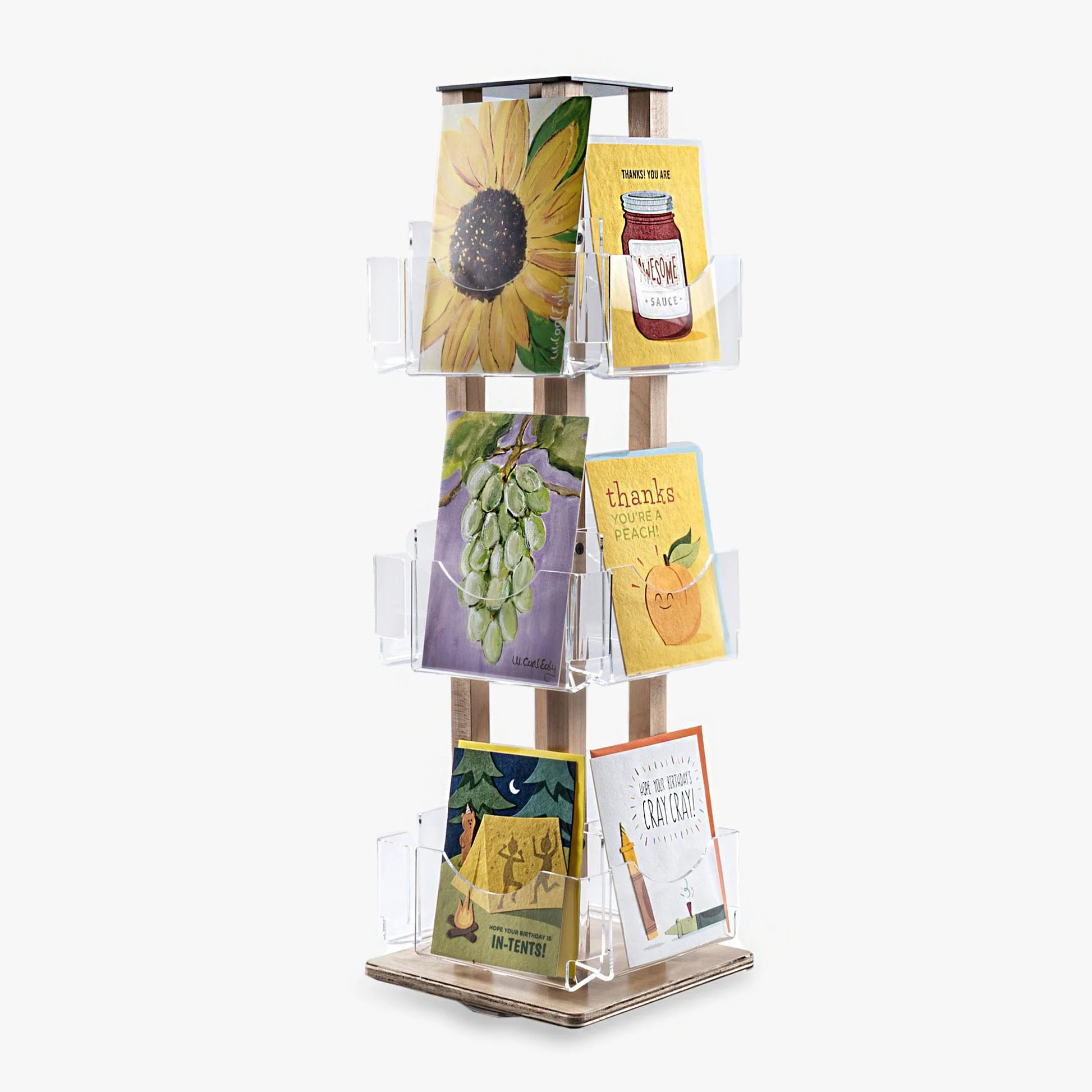 Countertop Spinner for 12 Greeting Cards