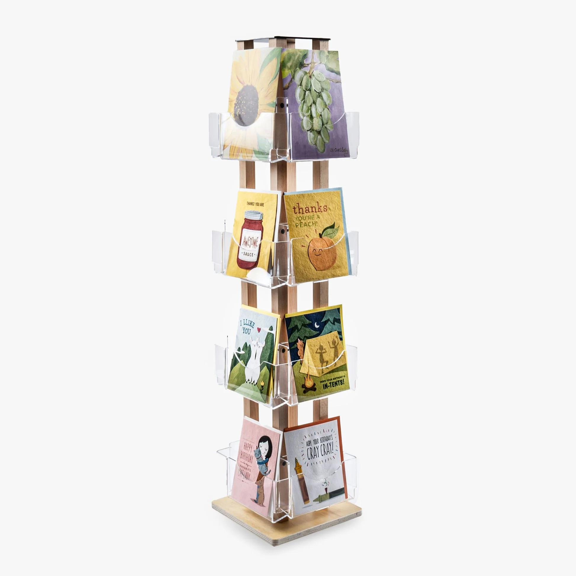 Countertop Spinner for 16 Greeting Cards