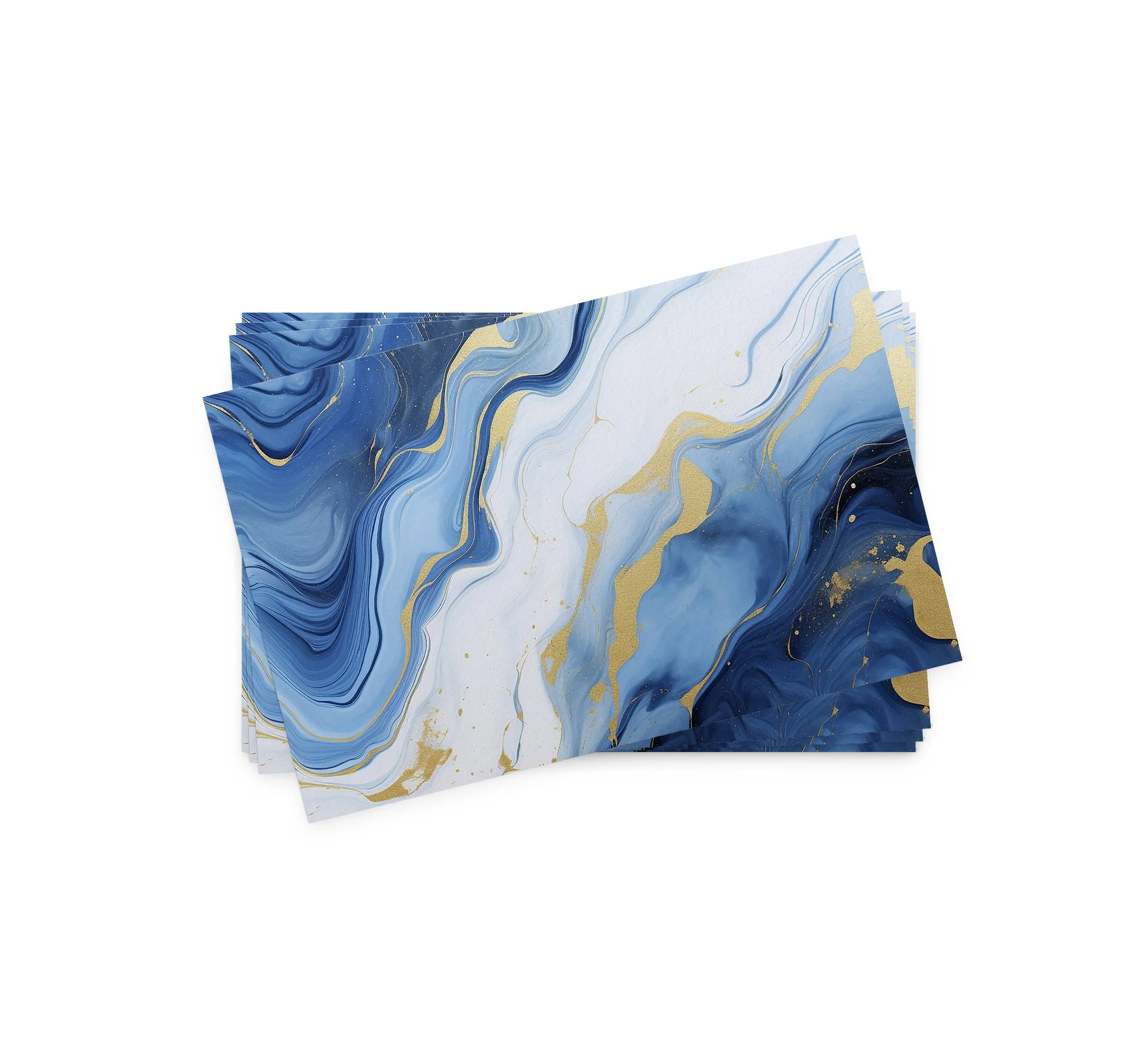 Blue Marbled Placemats