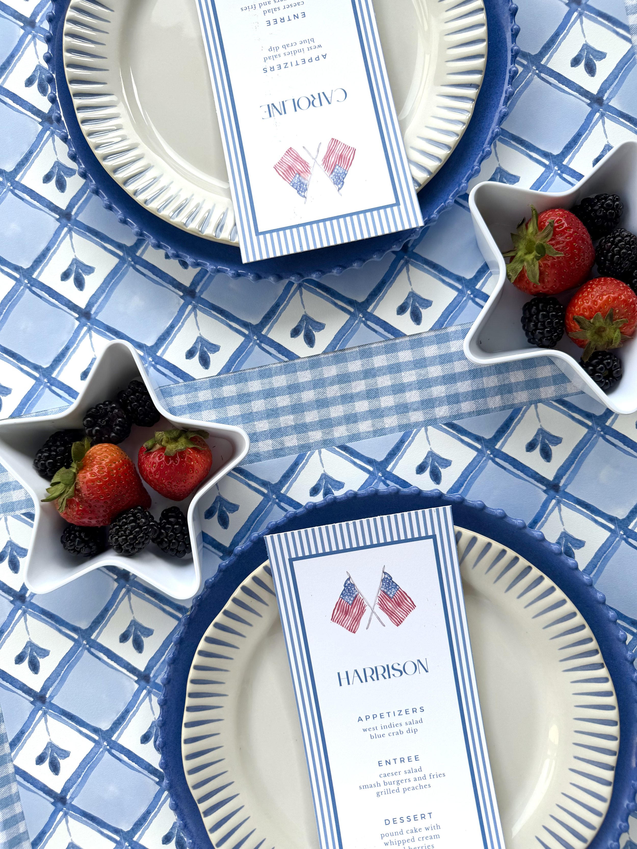 July 4th Blue Table
