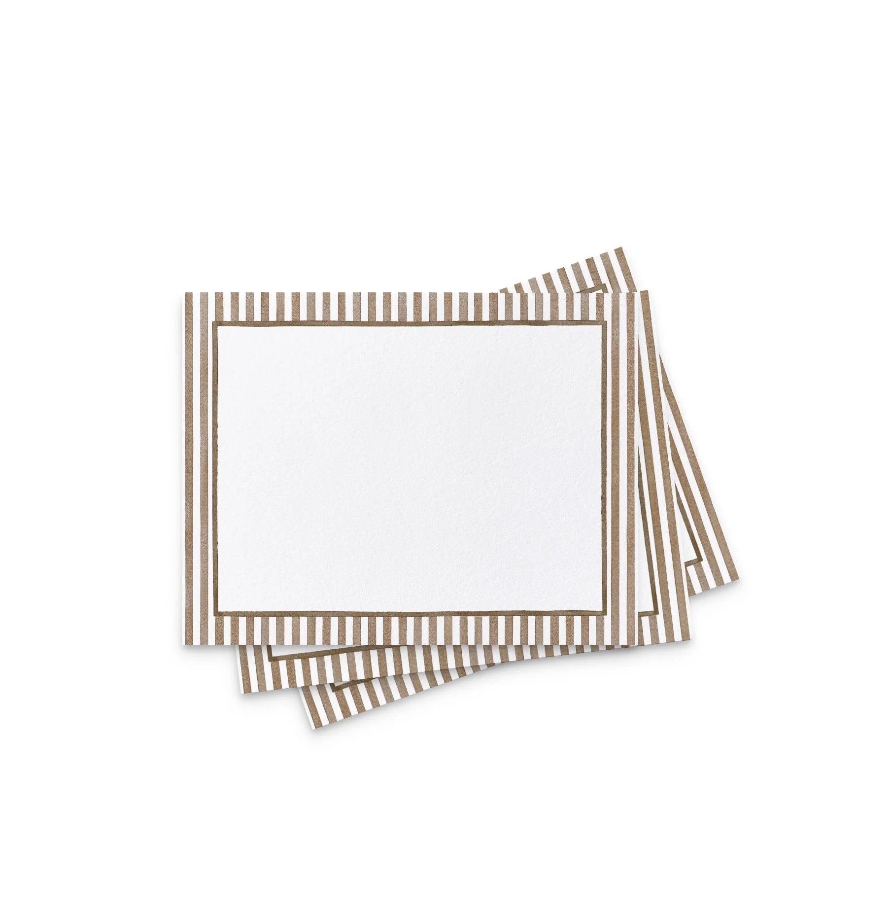 Brown Stripe Notecards