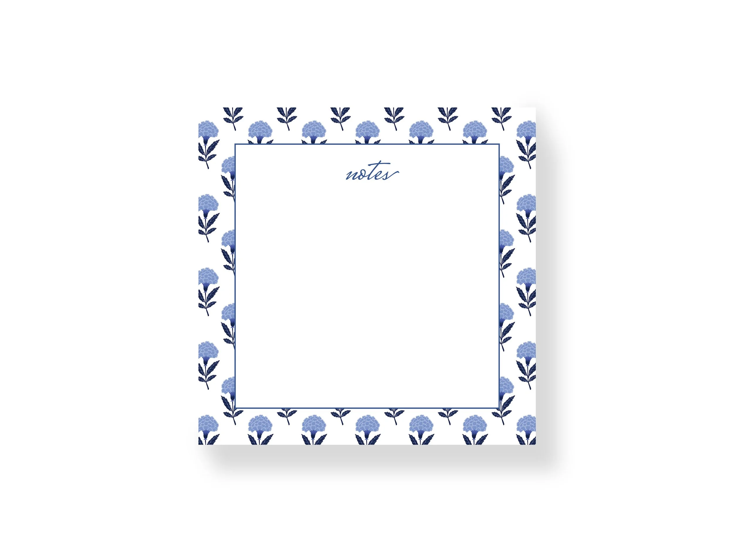 Blue Block Print Notepad