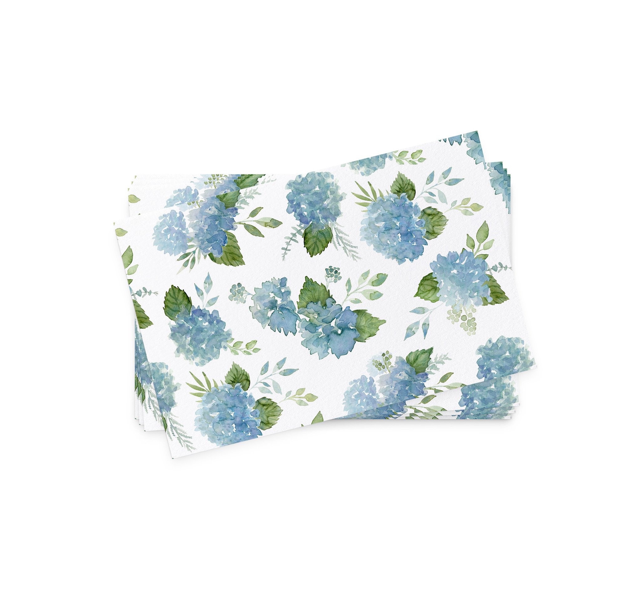 Hydrangea Paper Placemat