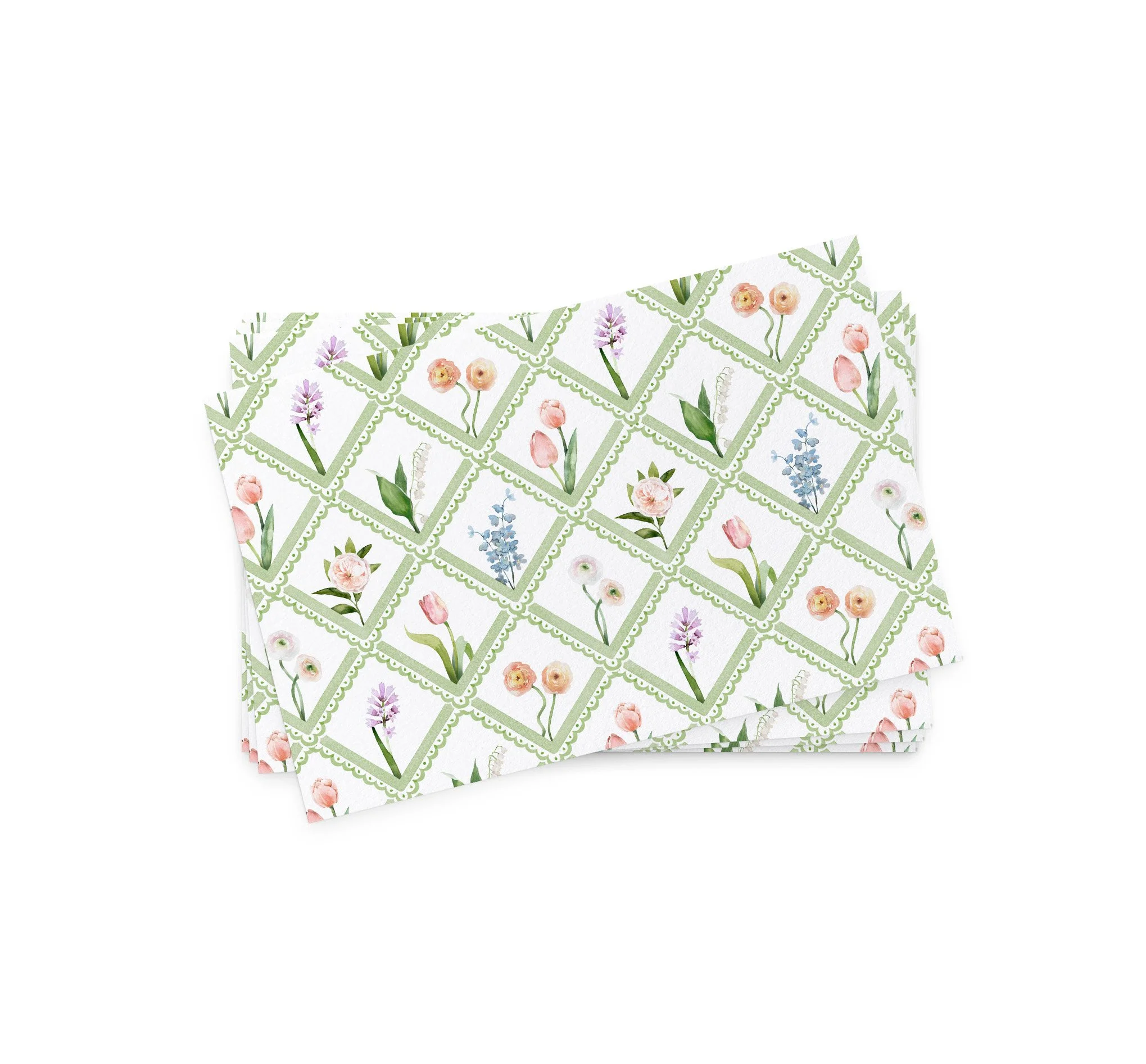 Spring Trellis Paper Placemat