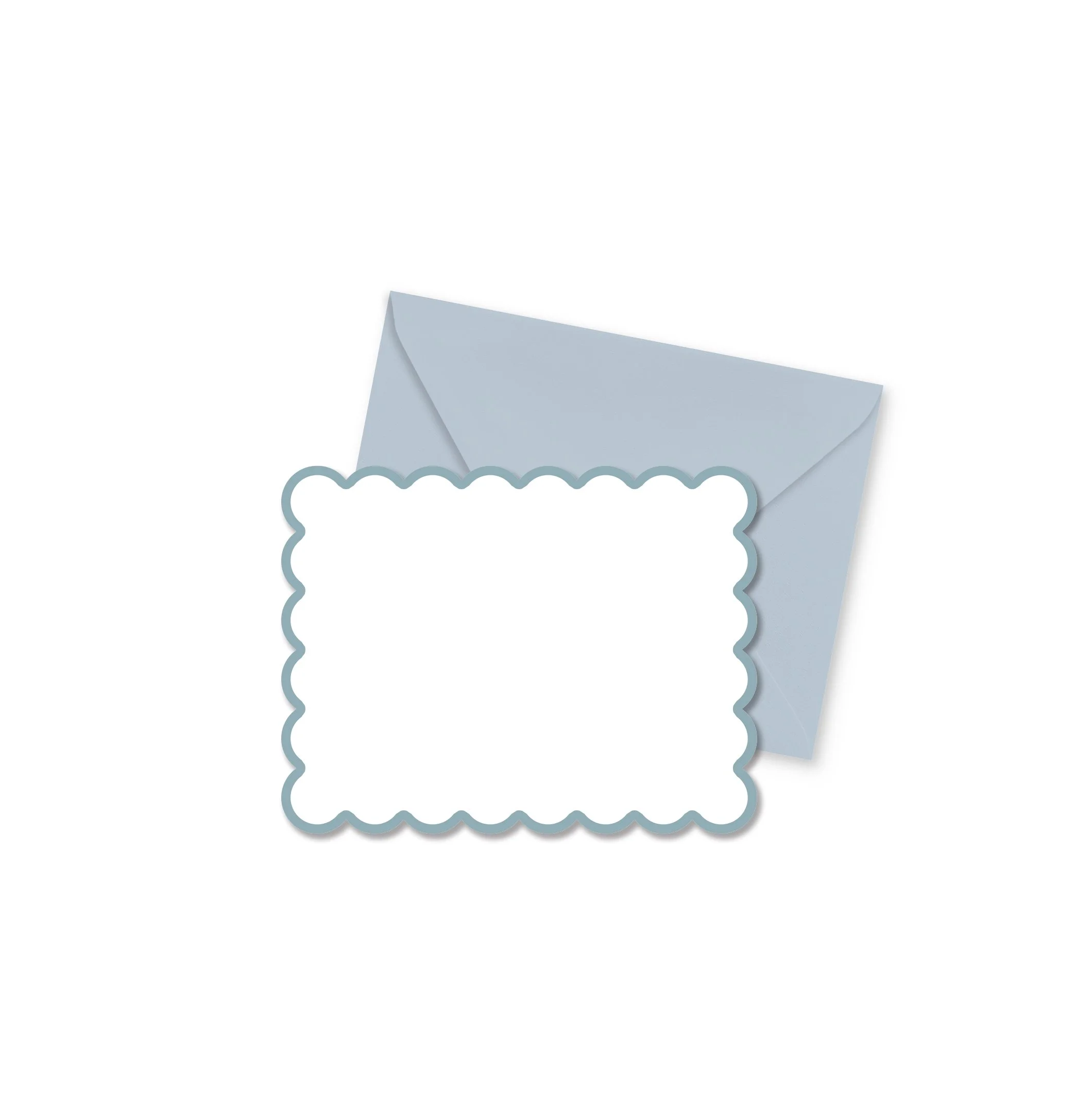 Blue Scallop Notecard Set